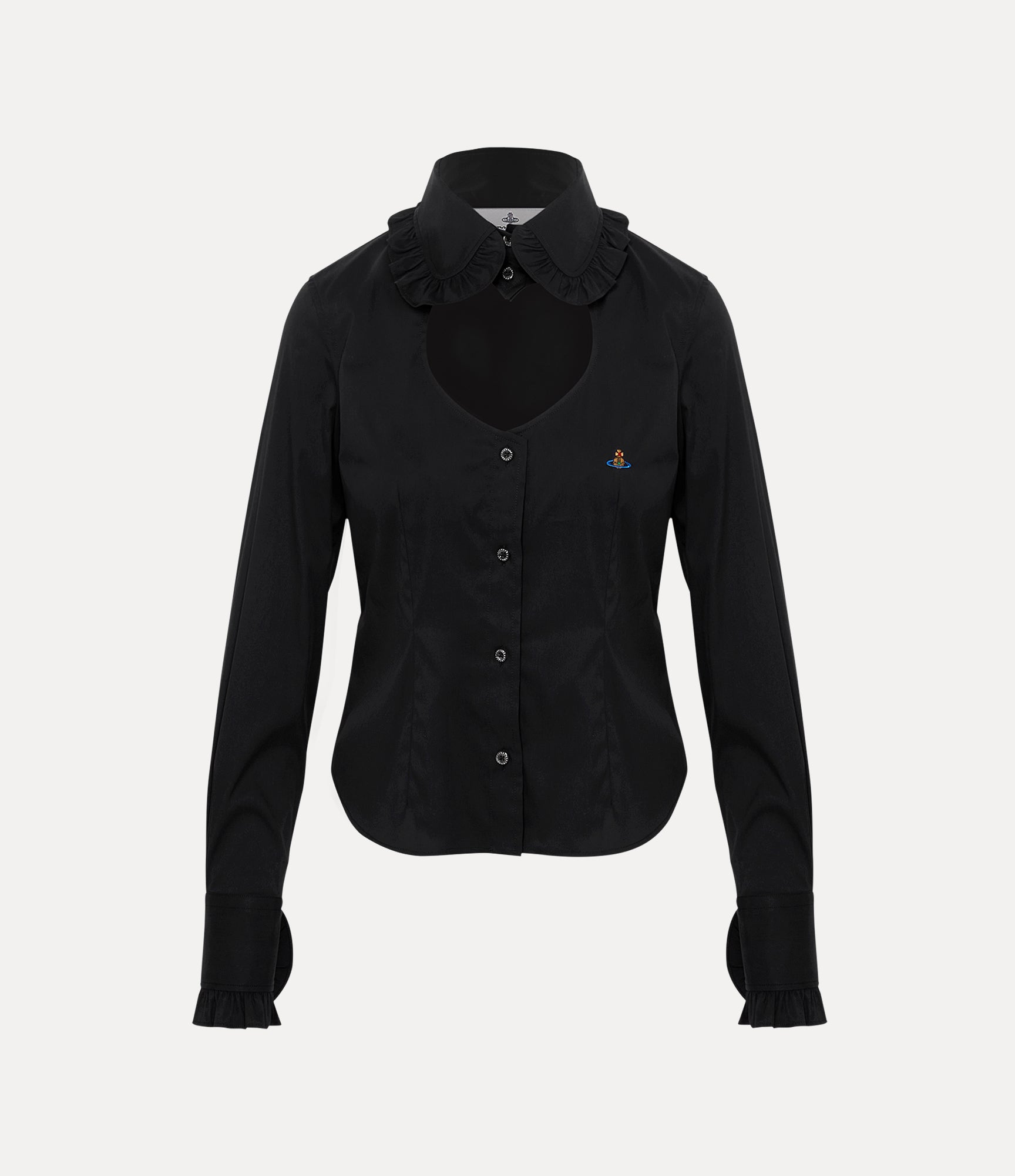 TOULOUSE FRILL シャツ(ブラック)（レディース）（1210852051