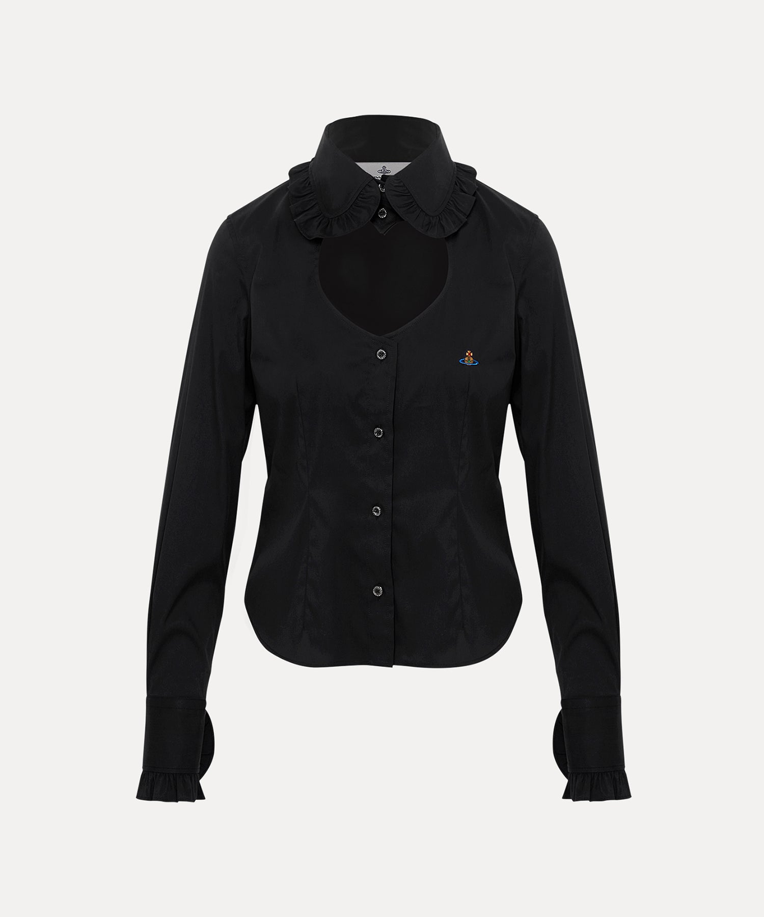 TOULOUSE FRILL シャツ(ブラック)（レディース）（1210852051