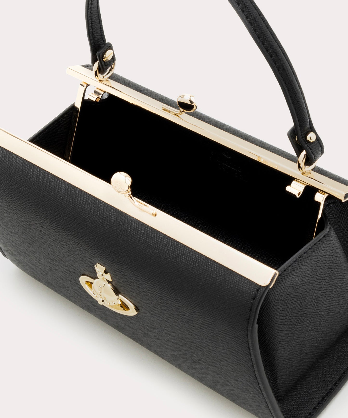 SAFFIANO DOLL 口金ショルダーバッグXL