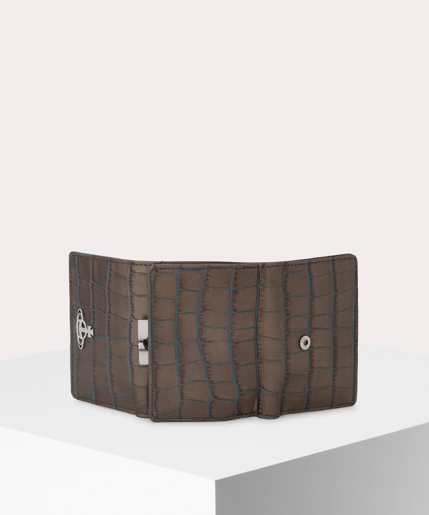 EMBOSSED 口金三つ折り財布