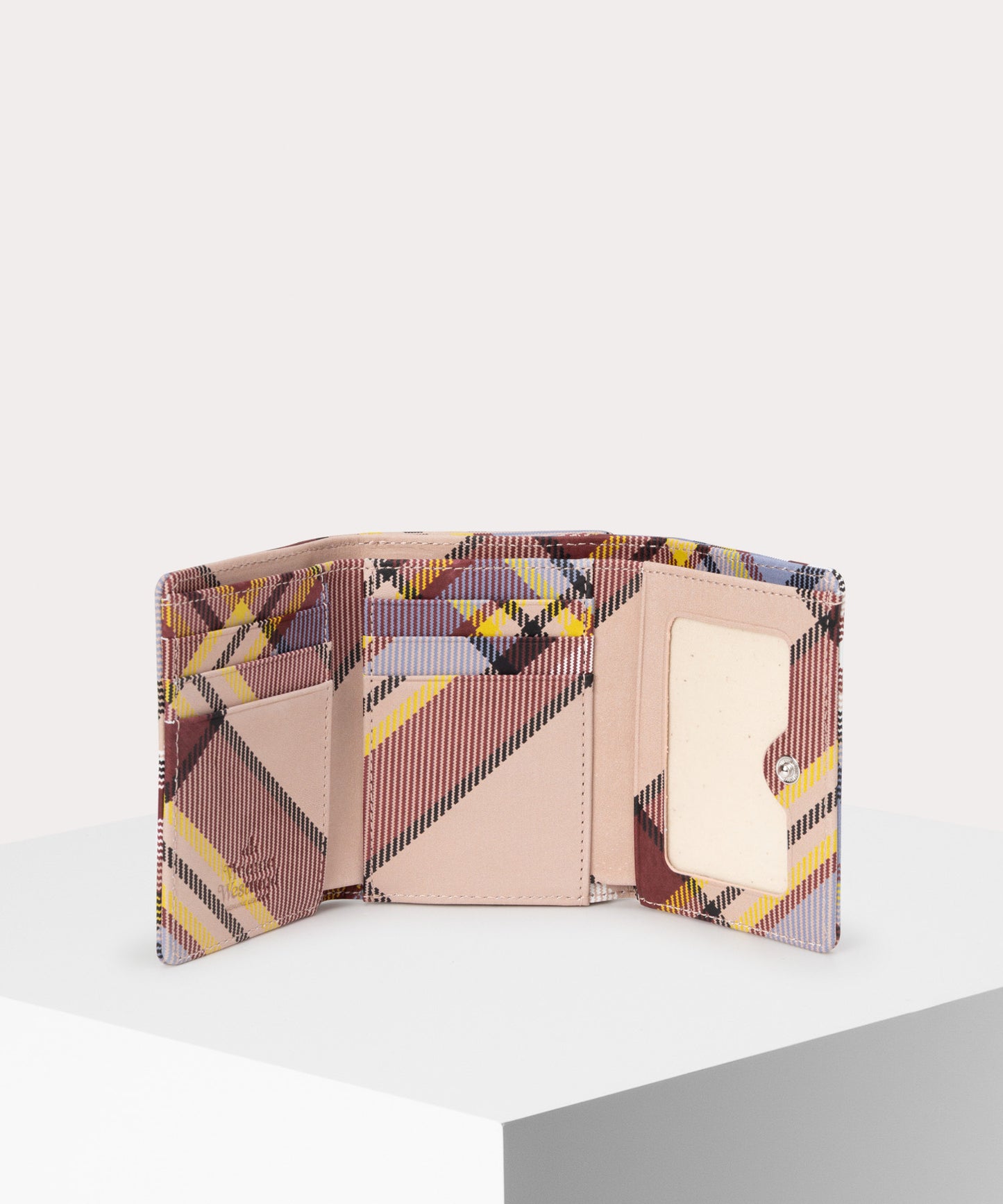 NUBUCK TARTAN 口金三つ折り財布