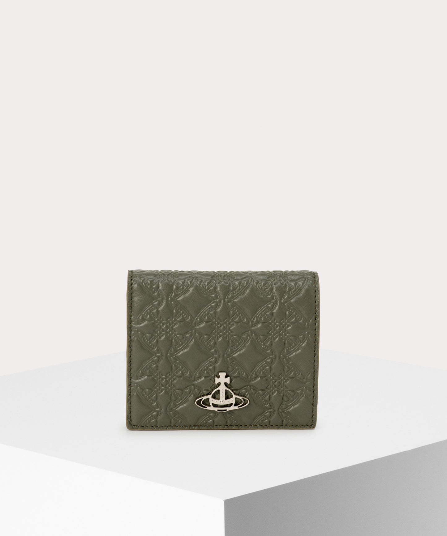 EMBOSSED NAPPA WOMAN 二つ折りミニ財布
