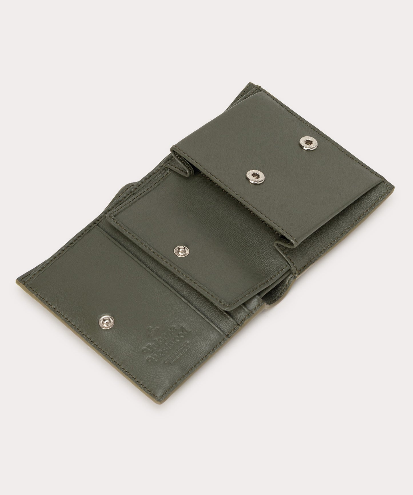 EMBOSSED NAPPA WOMAN 二つ折りミニ財布