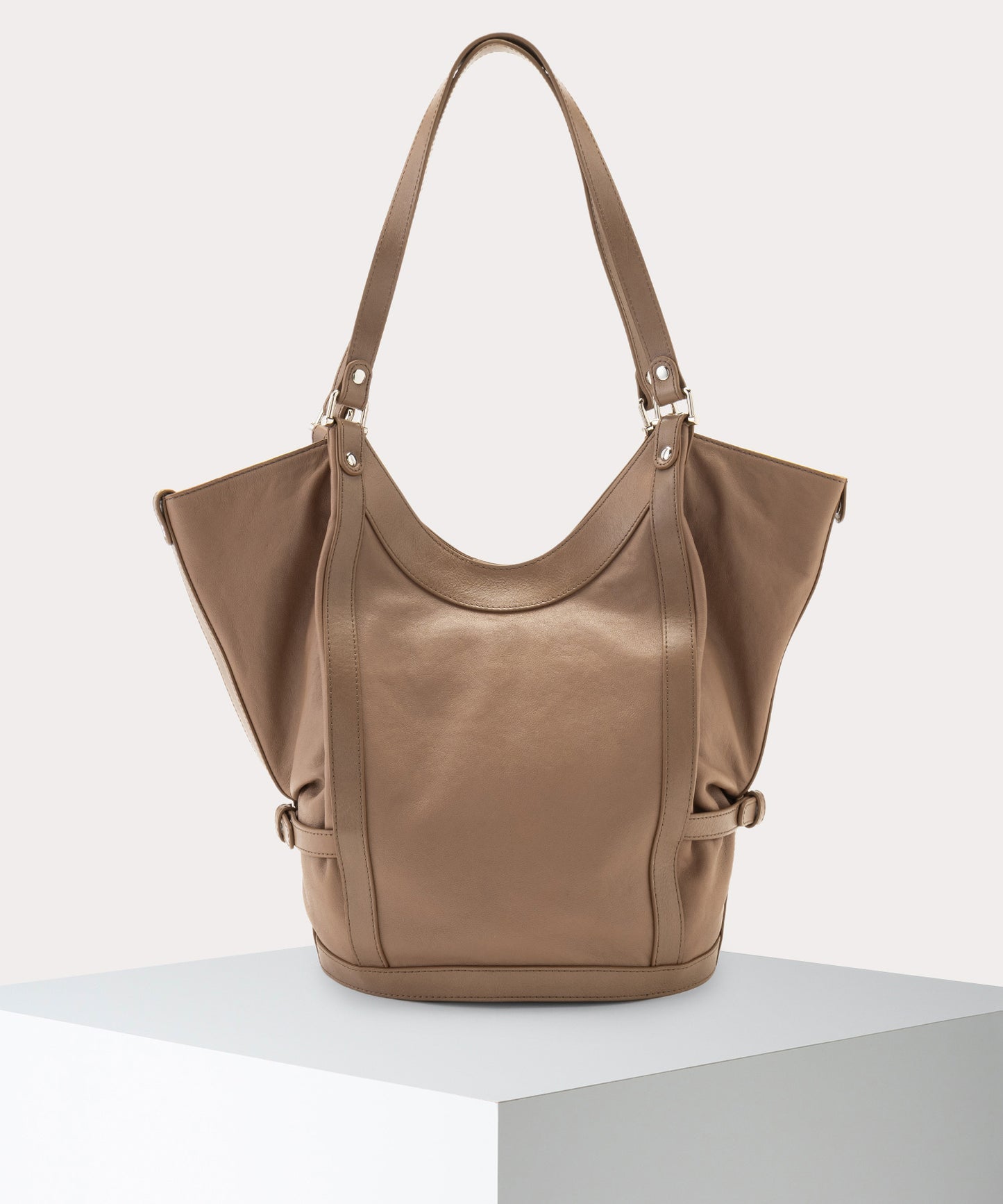 SUPPLE LEATHER OLIVE ショルダーバッグL