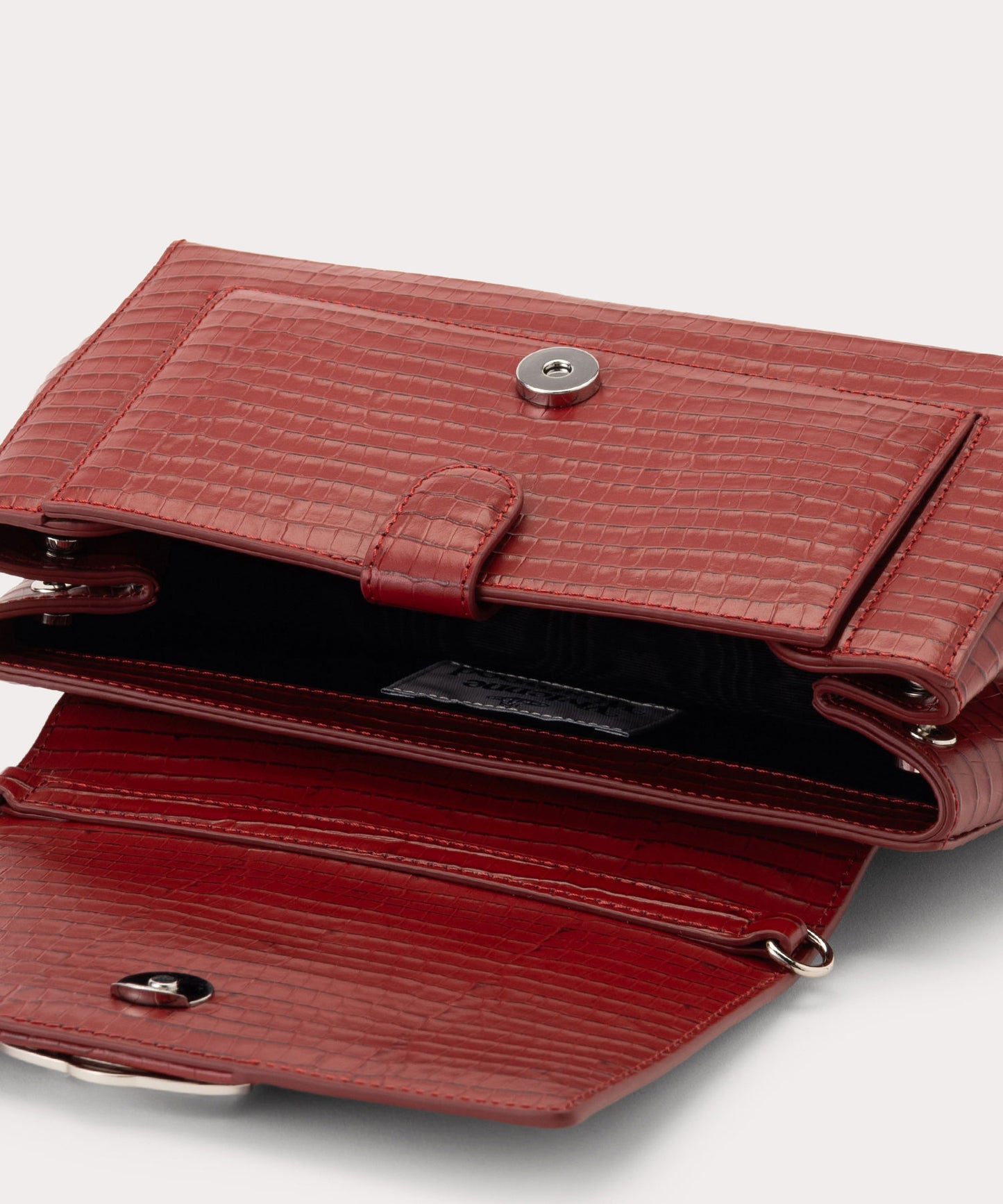 MINI CROC EMBOSSED HAZEL ハンドバッグM
