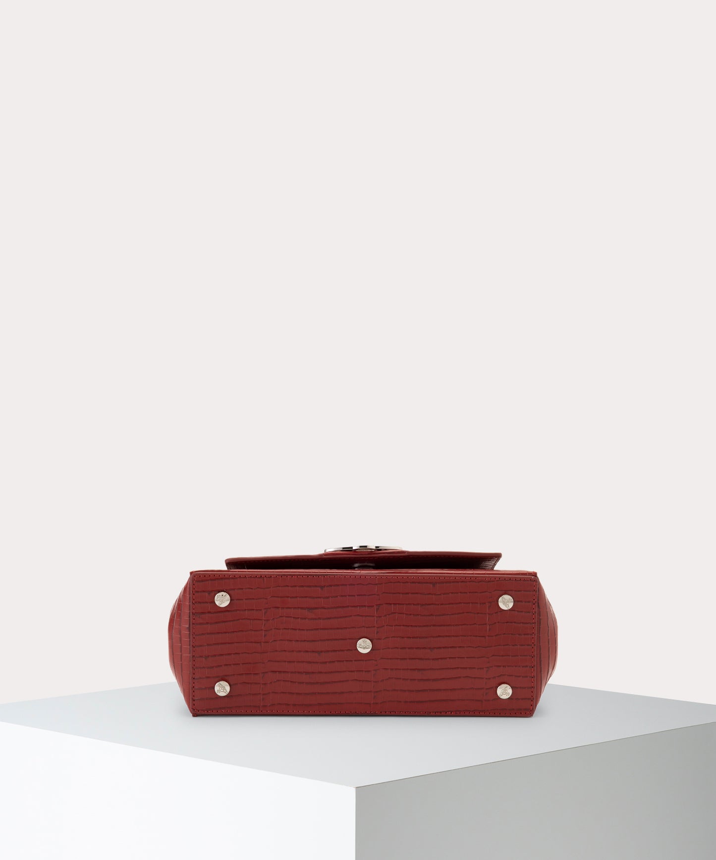 MINI CROC EMBOSSED HAZEL ハンドバッグM