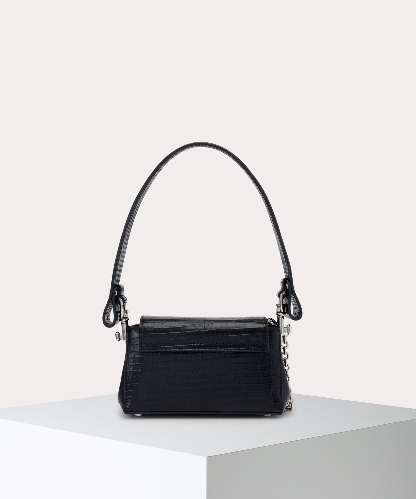 MINI CROC EMBOSSED HAZEL ハンドバッグS