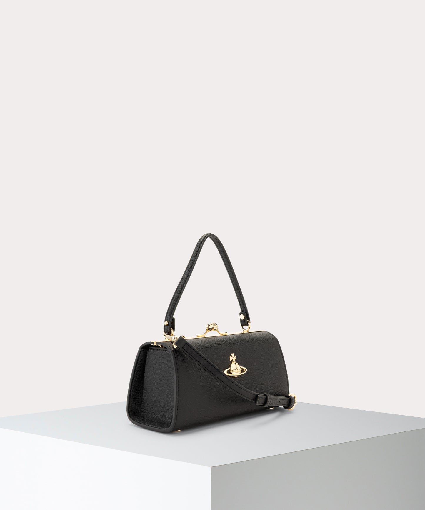 SAFFIANO PLAIN DOLL 口金ショルダーバッグXL