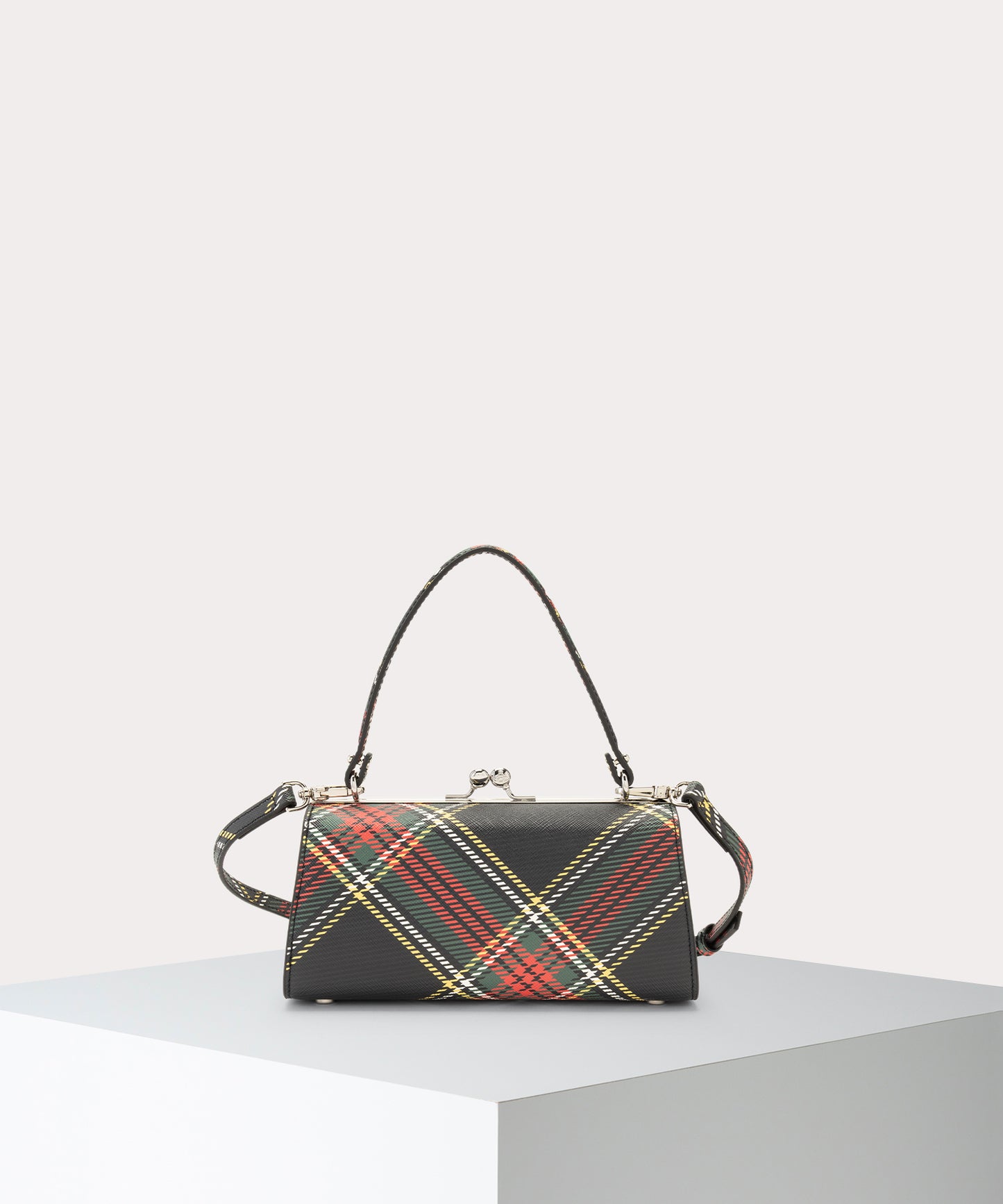 SAFFIANO PRINTED DOLL 口金ショルダーバッグXL