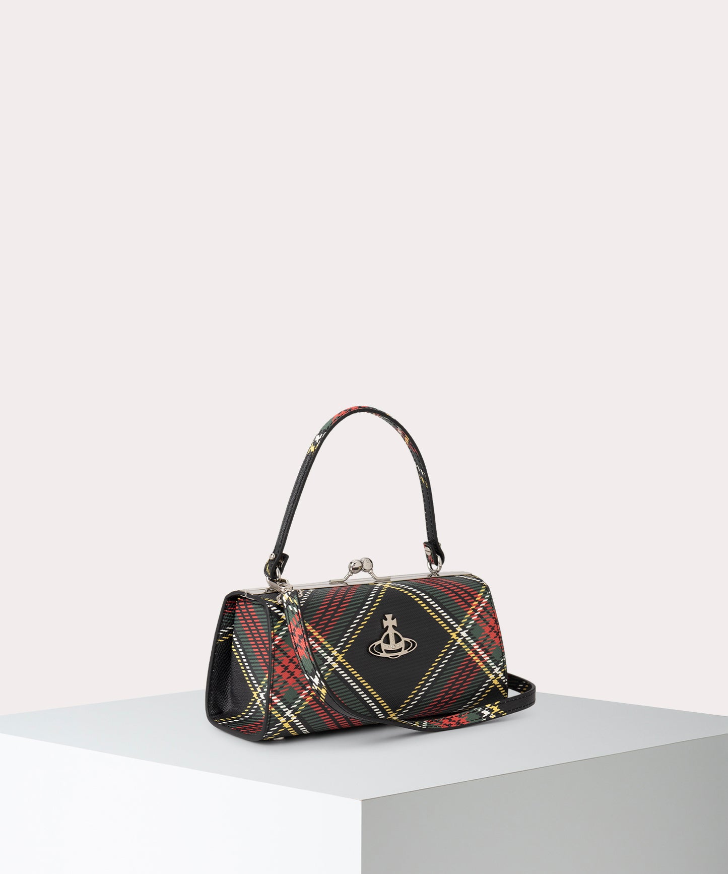 SAFFIANO PRINTED DOLL 口金ショルダーバッグXL