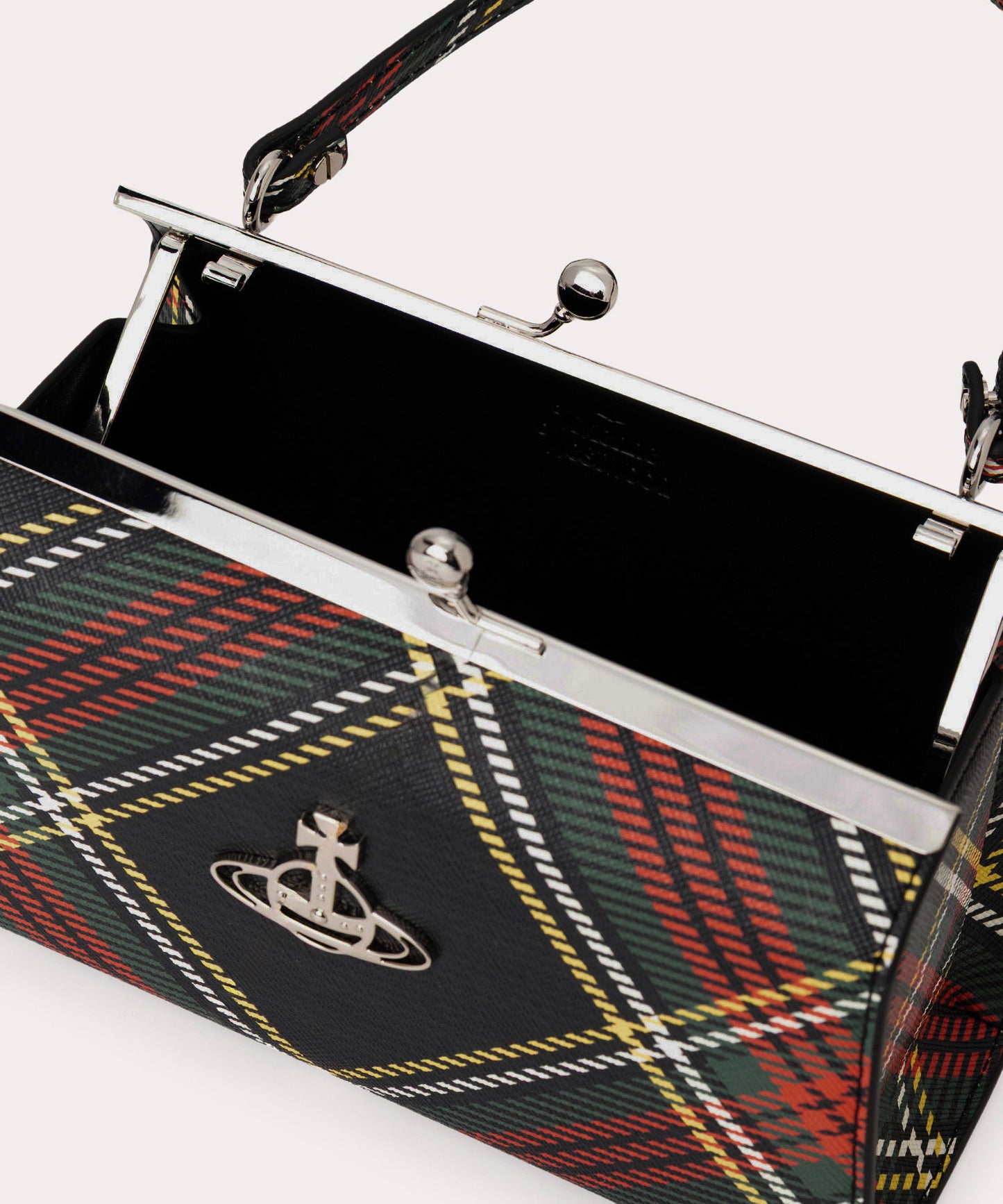 SAFFIANO PRINTED DOLL 口金ショルダーバッグXL