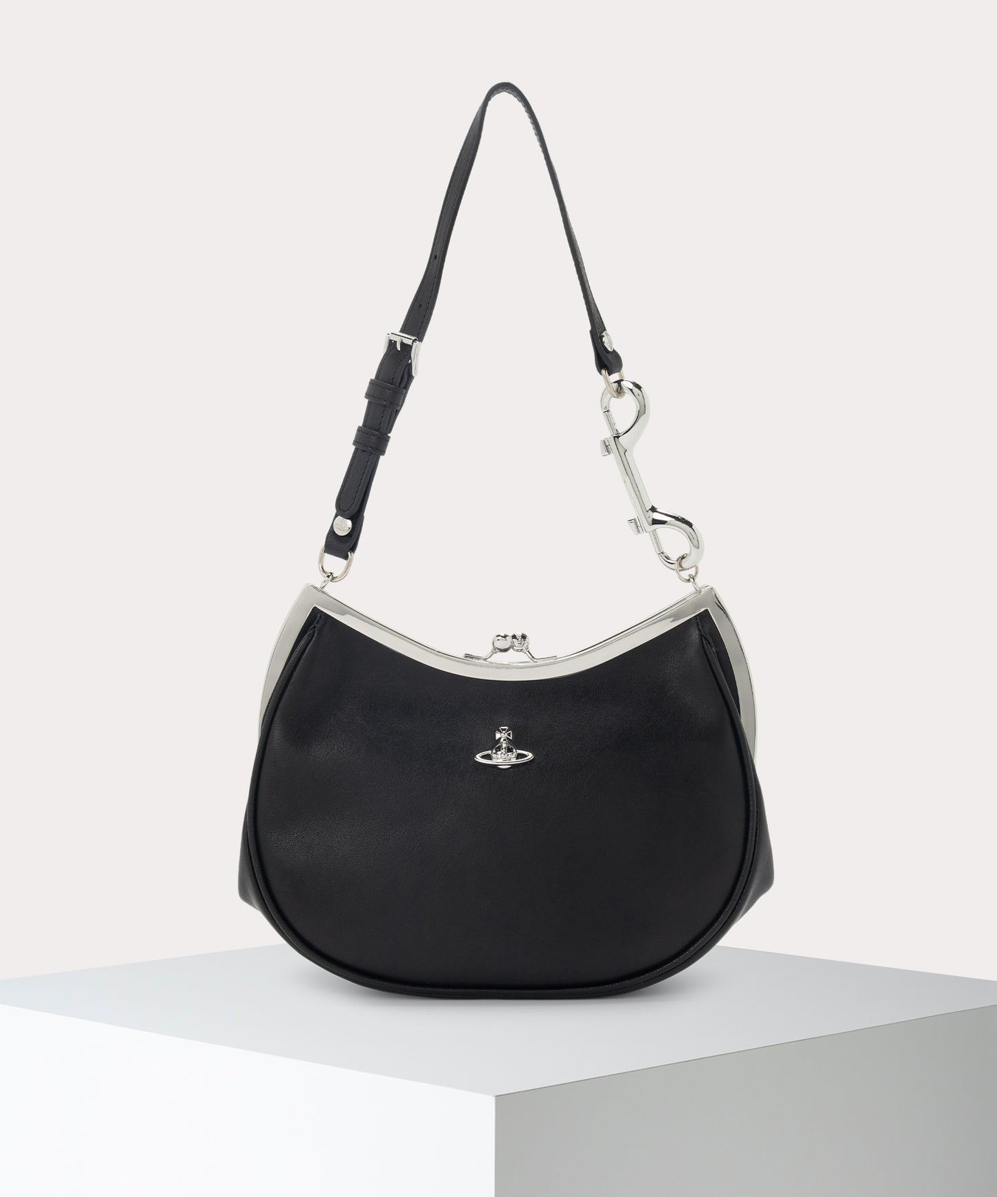 SUPPLE LEATHER CHARM 口金ショルダーバッグ