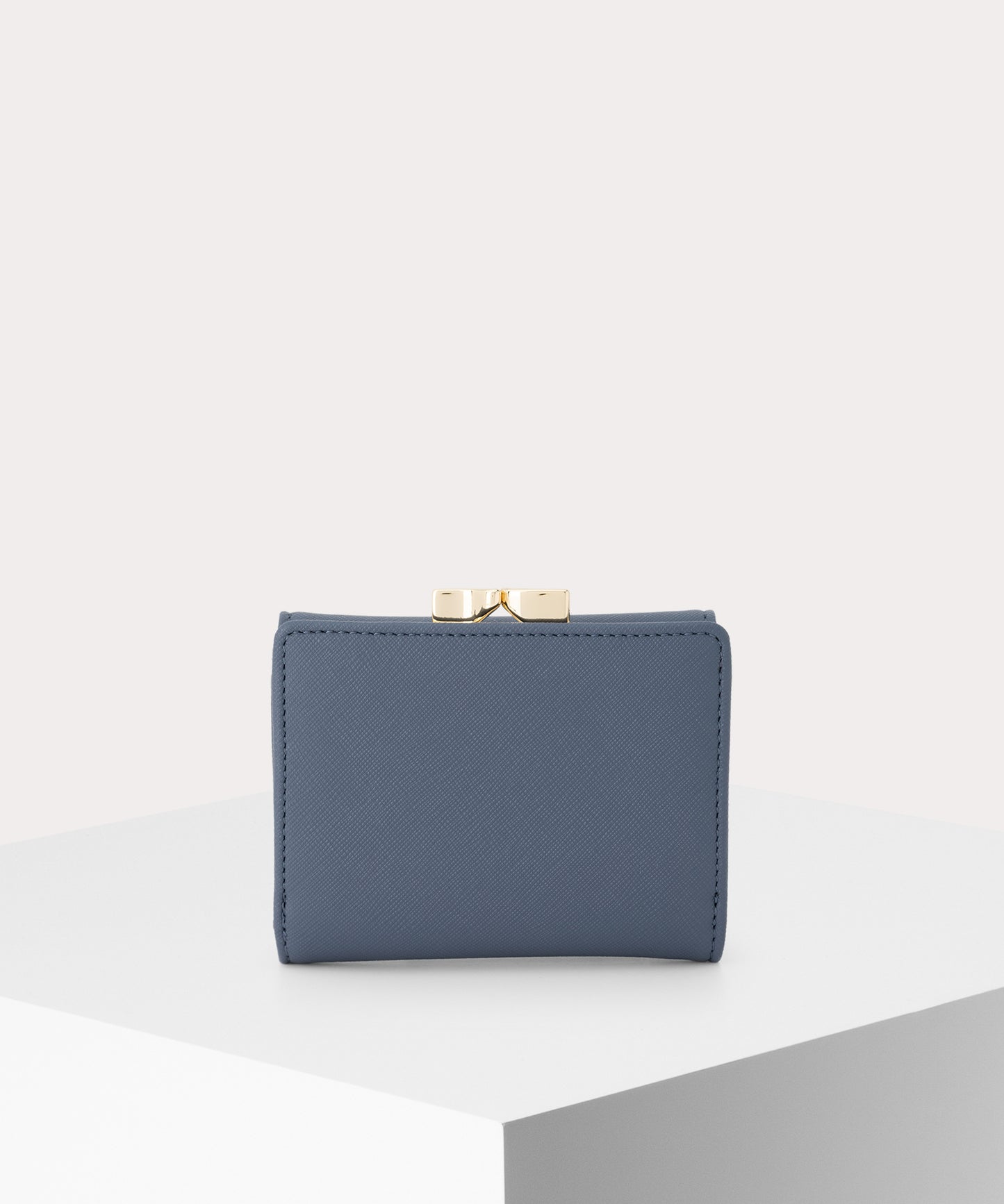 SAFFIANO PLAIN 口金三つ折り財布