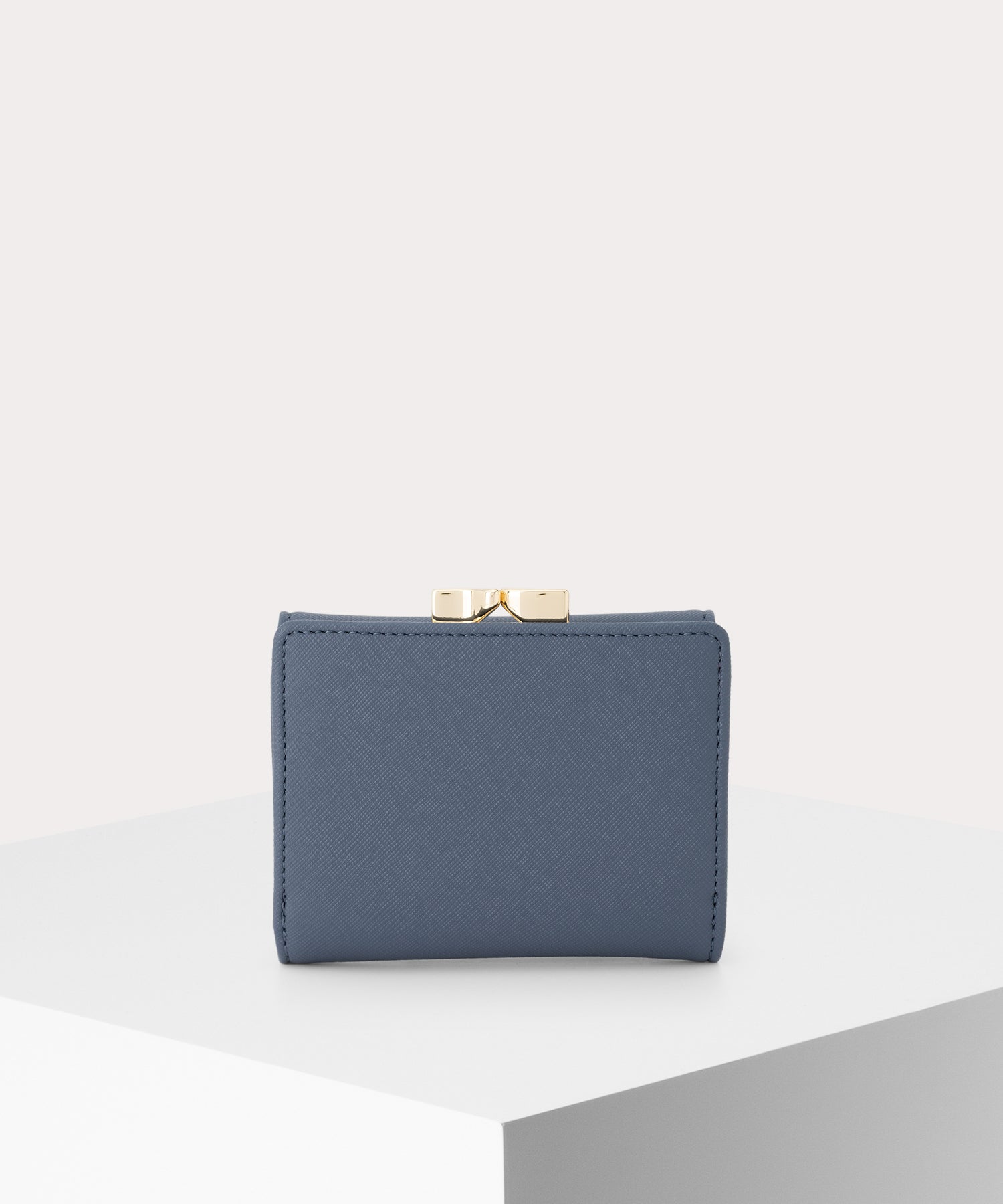 SAFFIANO PLAIN 口金三つ折り財布