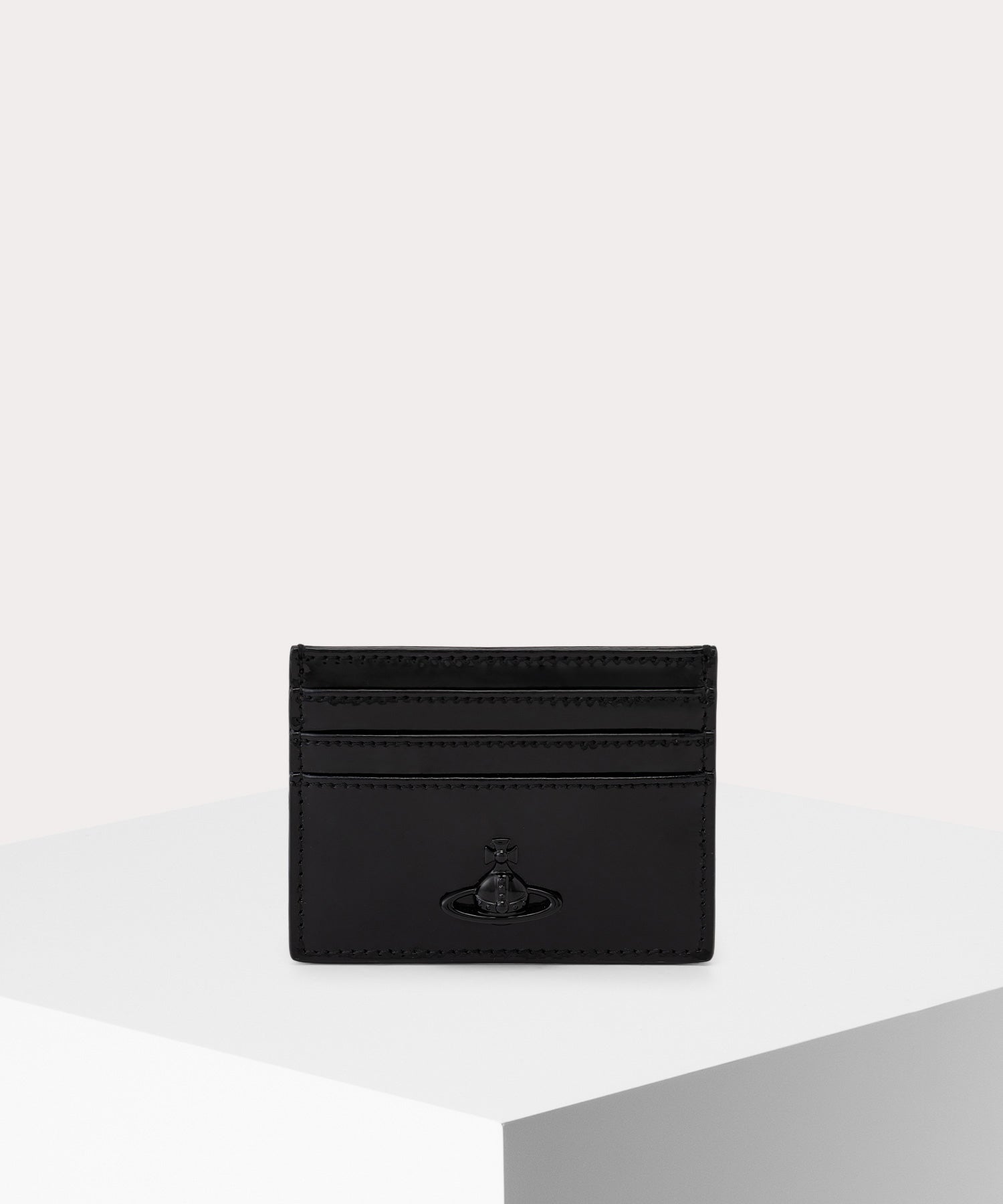 SHINY PATENT カードケース(ブラック)（メンズ）（1220952153）｜財布