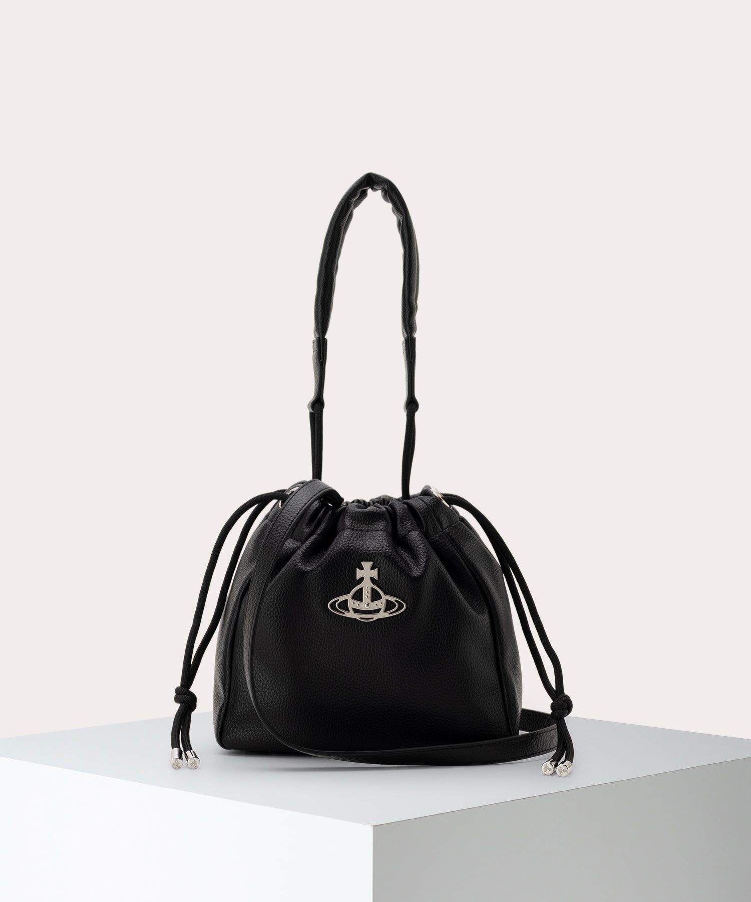 Vivienne Westwood バケットバッグS PU GRAIN HILARY バケットバッグS(ブラック)（メンズ