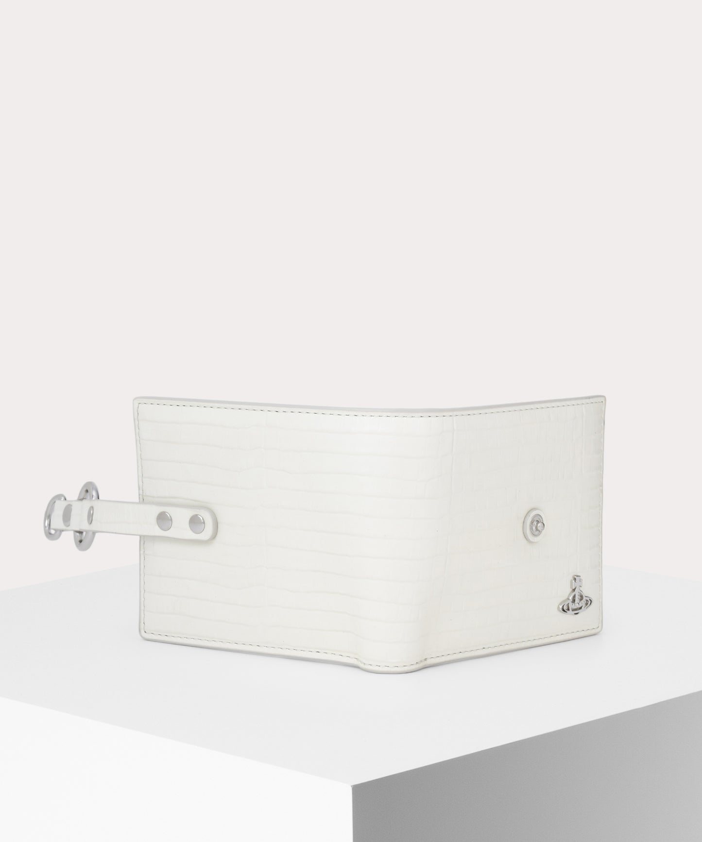 MINI CROC EMBOSSED MAN BONDAGE 二つ折り財布