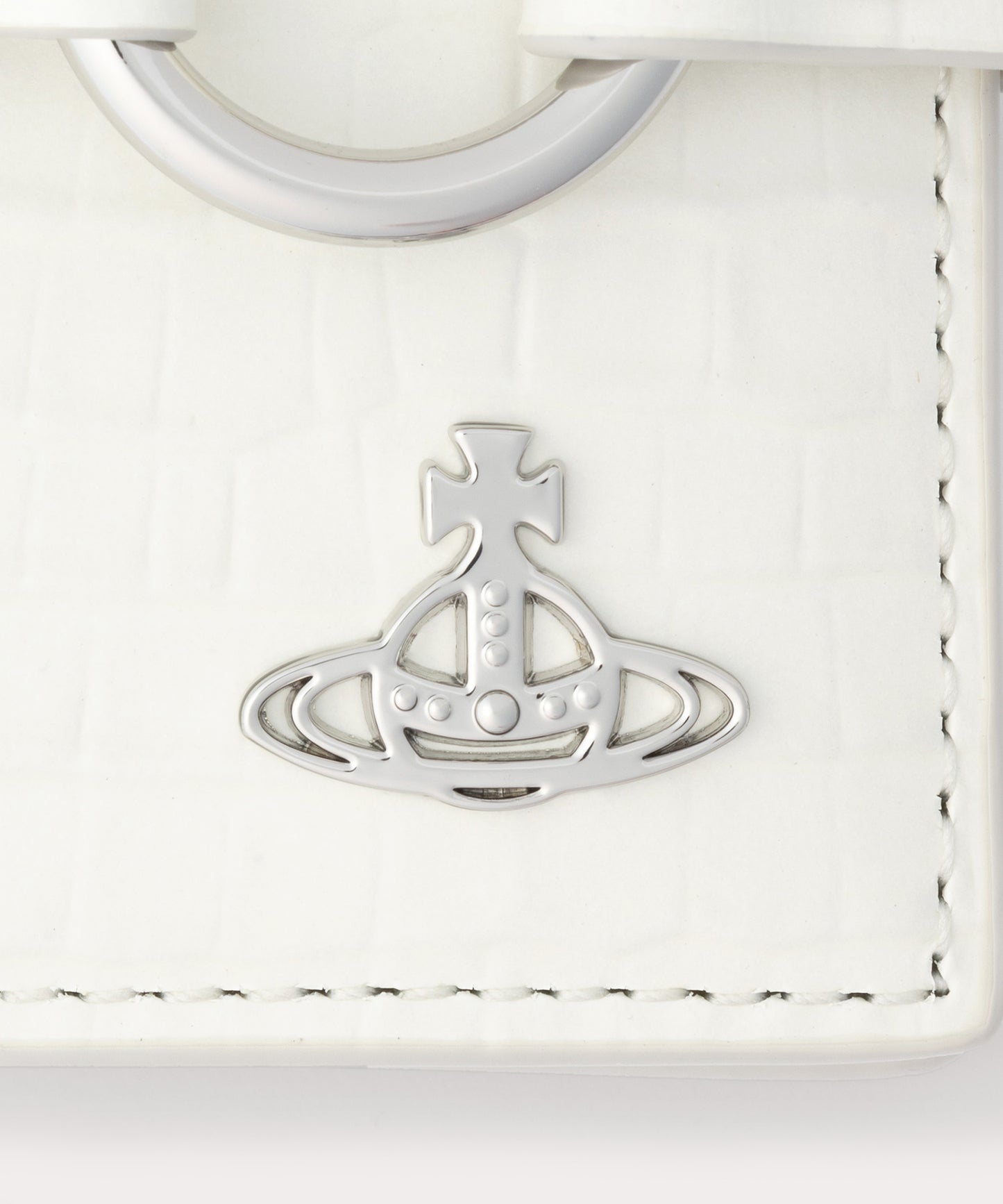 MINI CROC EMBOSSED MAN BONDAGE 二つ折り財布