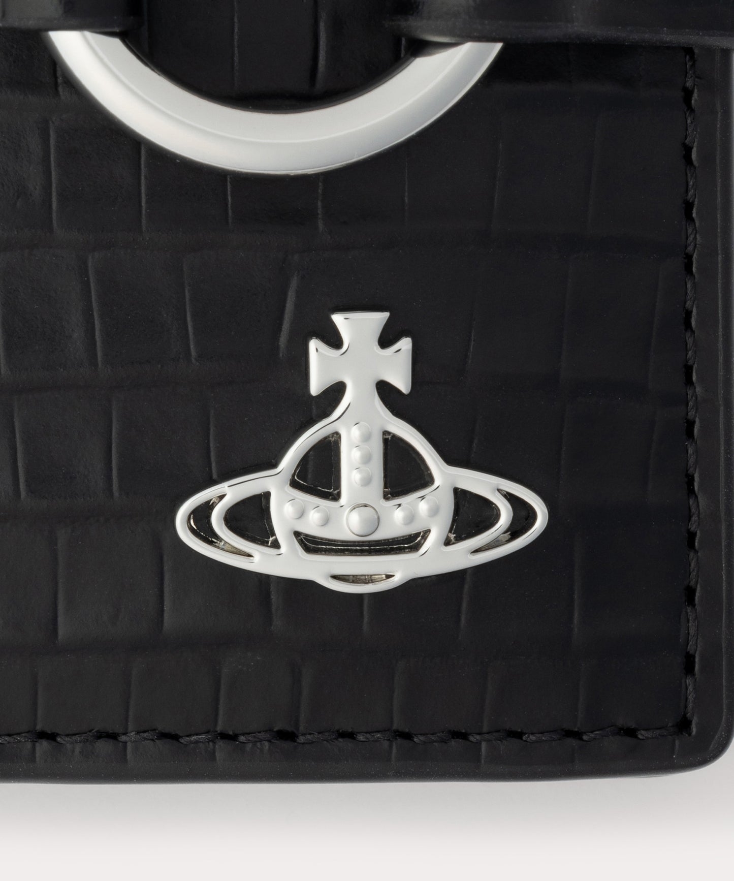 MINI CROC EMBOSSED MAN BONDAGE 二つ折り財布