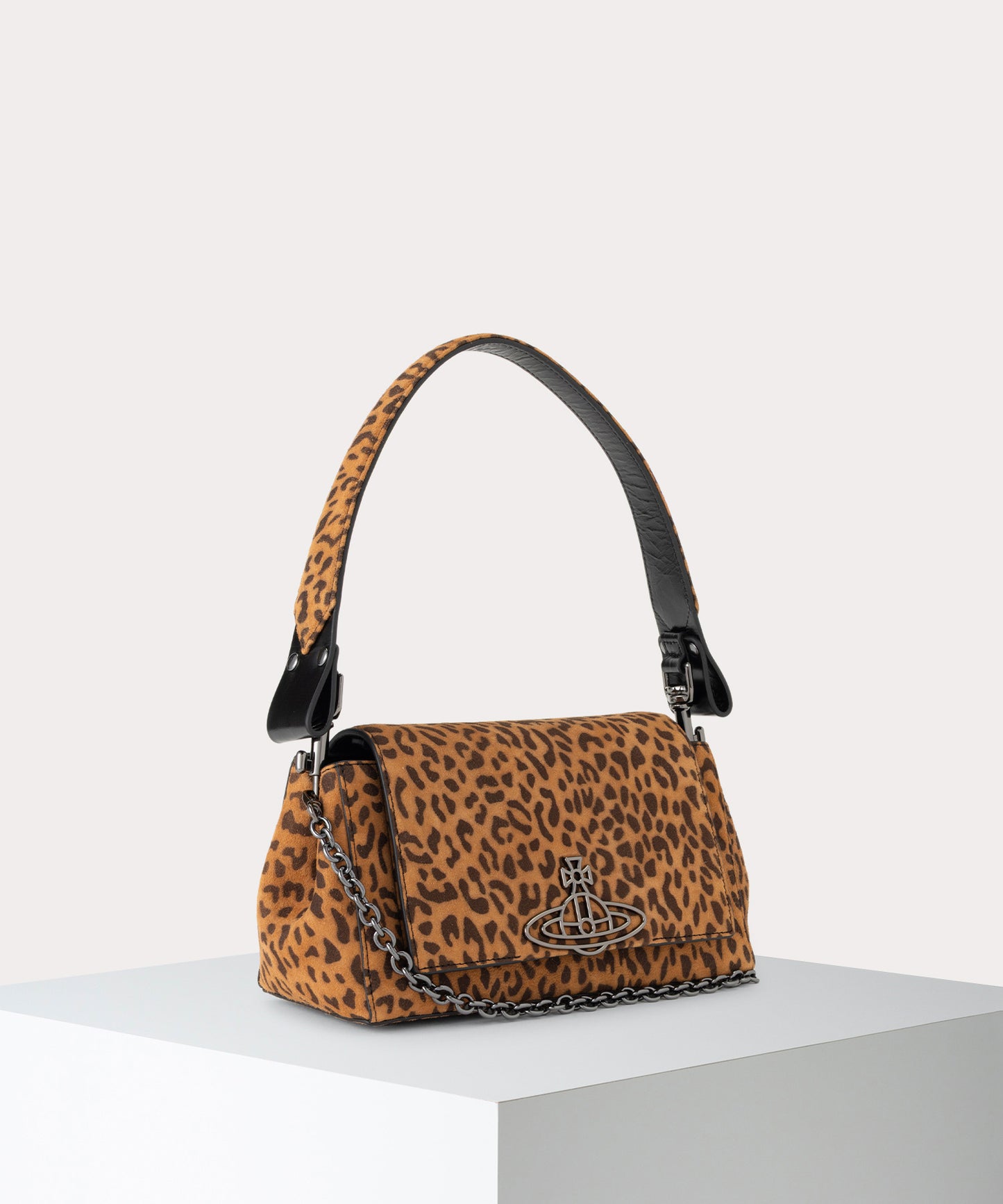 PRINTED SUEDE HAZEL ハンドバッグM