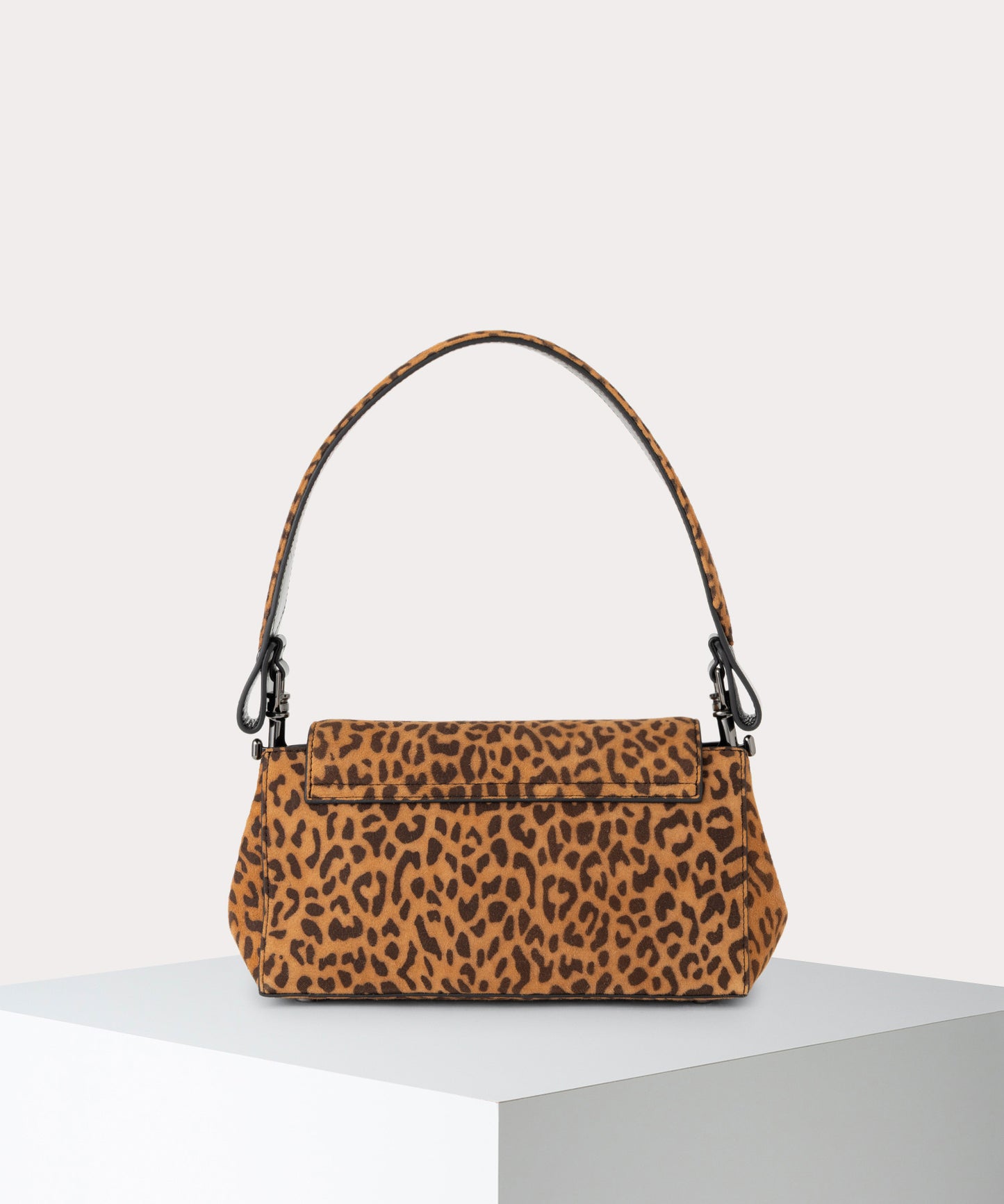 PRINTED SUEDE HAZEL ハンドバッグM