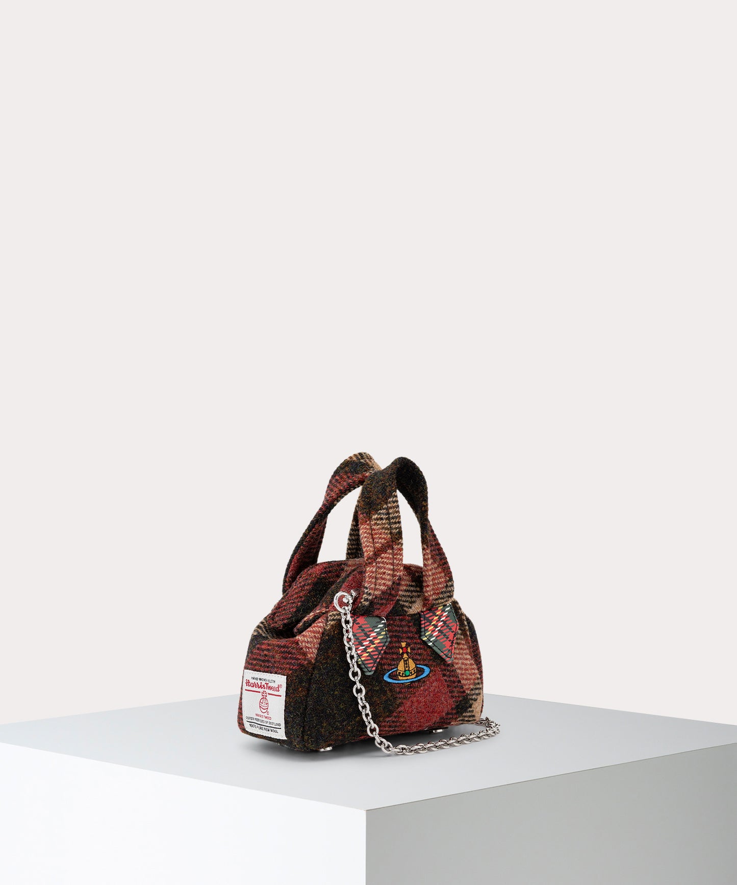 HARRIS TWEED CHECK ARCHIVE ミニハンドバッグ