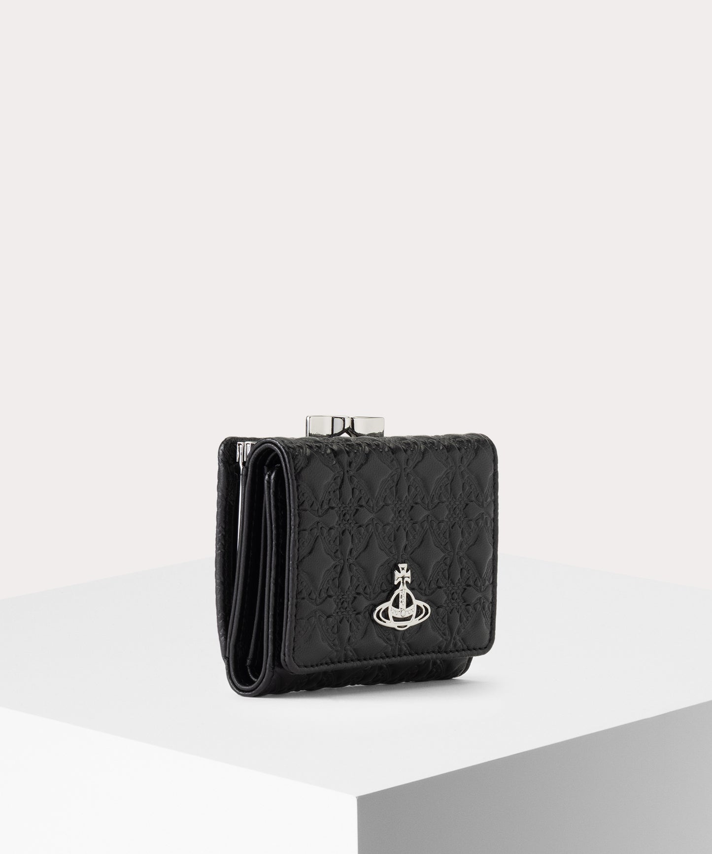 EMBOSSED NAPPA 口金三つ折り財布