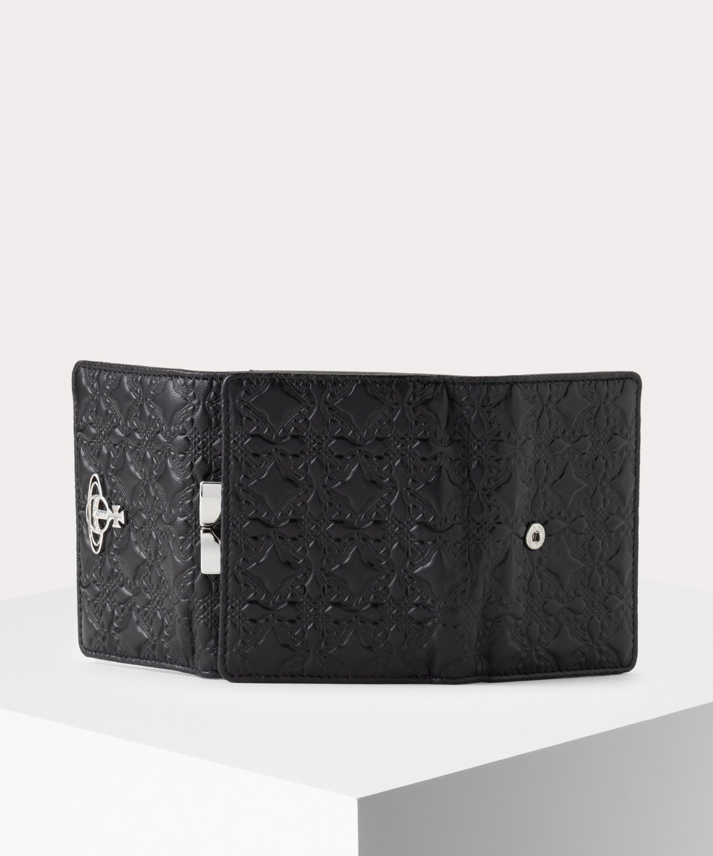 EMBOSSED NAPPA 口金三つ折り財布