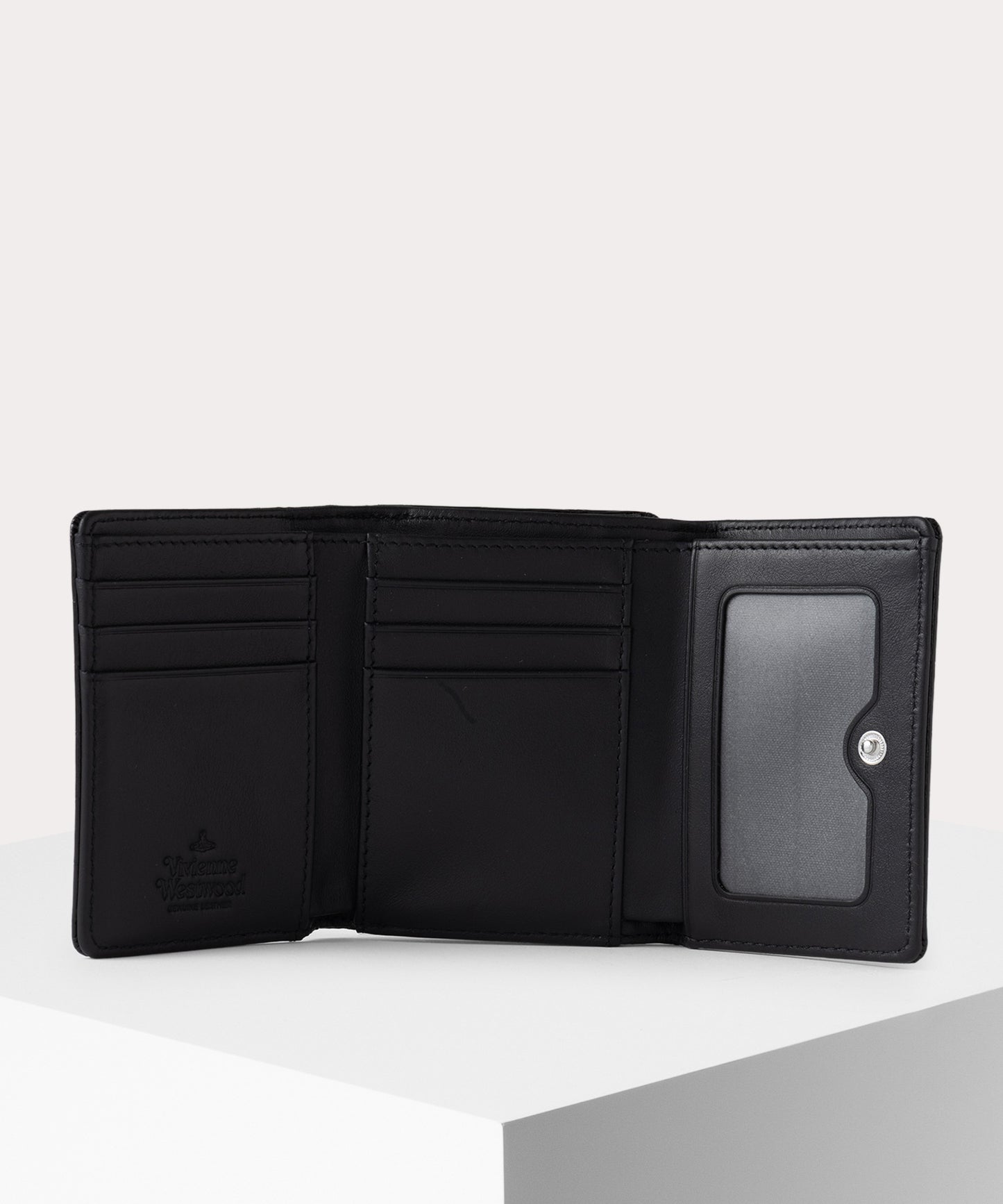 EMBOSS CROC LEATHER 口金三つ折り財布