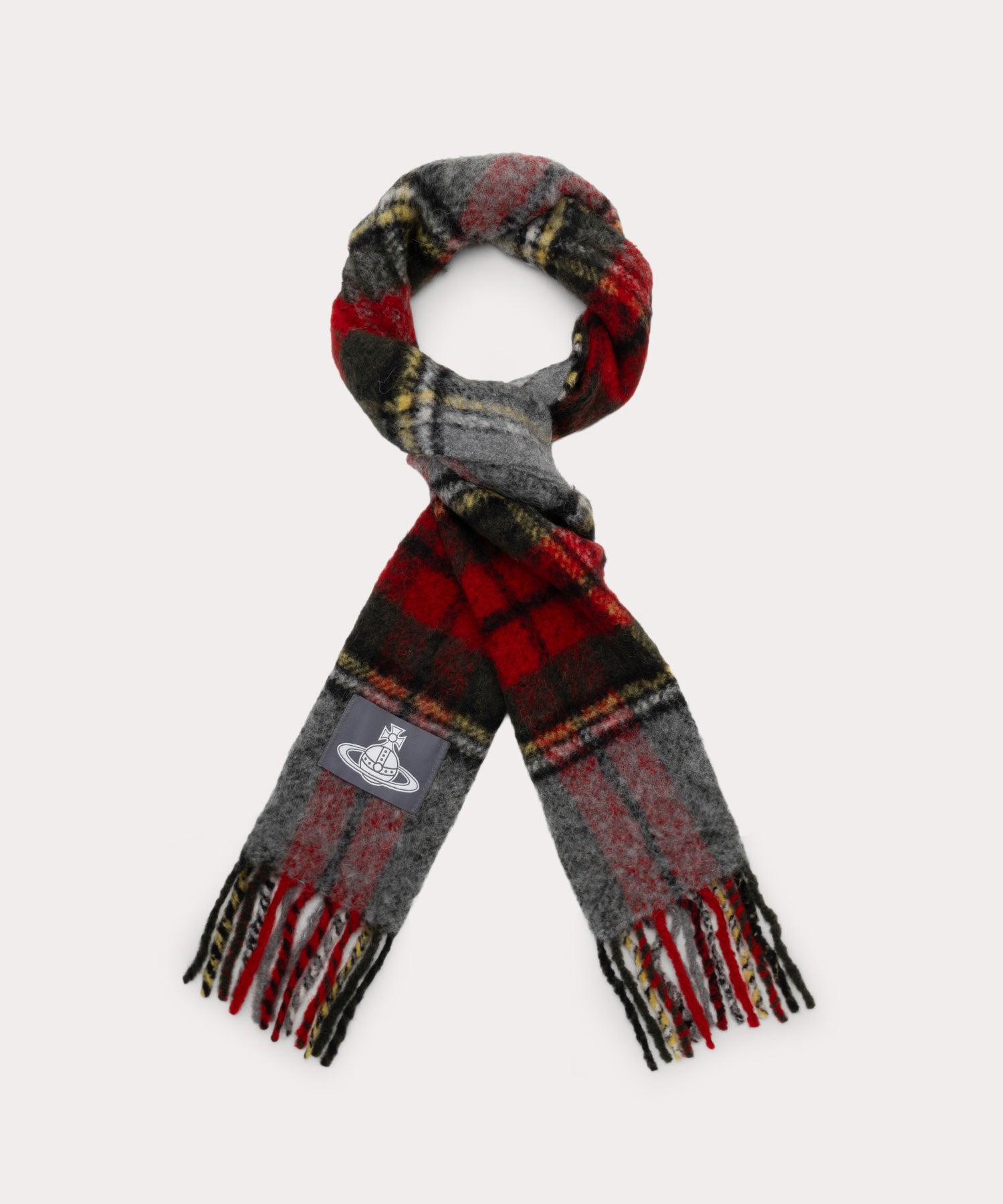 CHUNKY TARTAN マフラー(レッド系)（メンズ）（1244952029）｜ストール