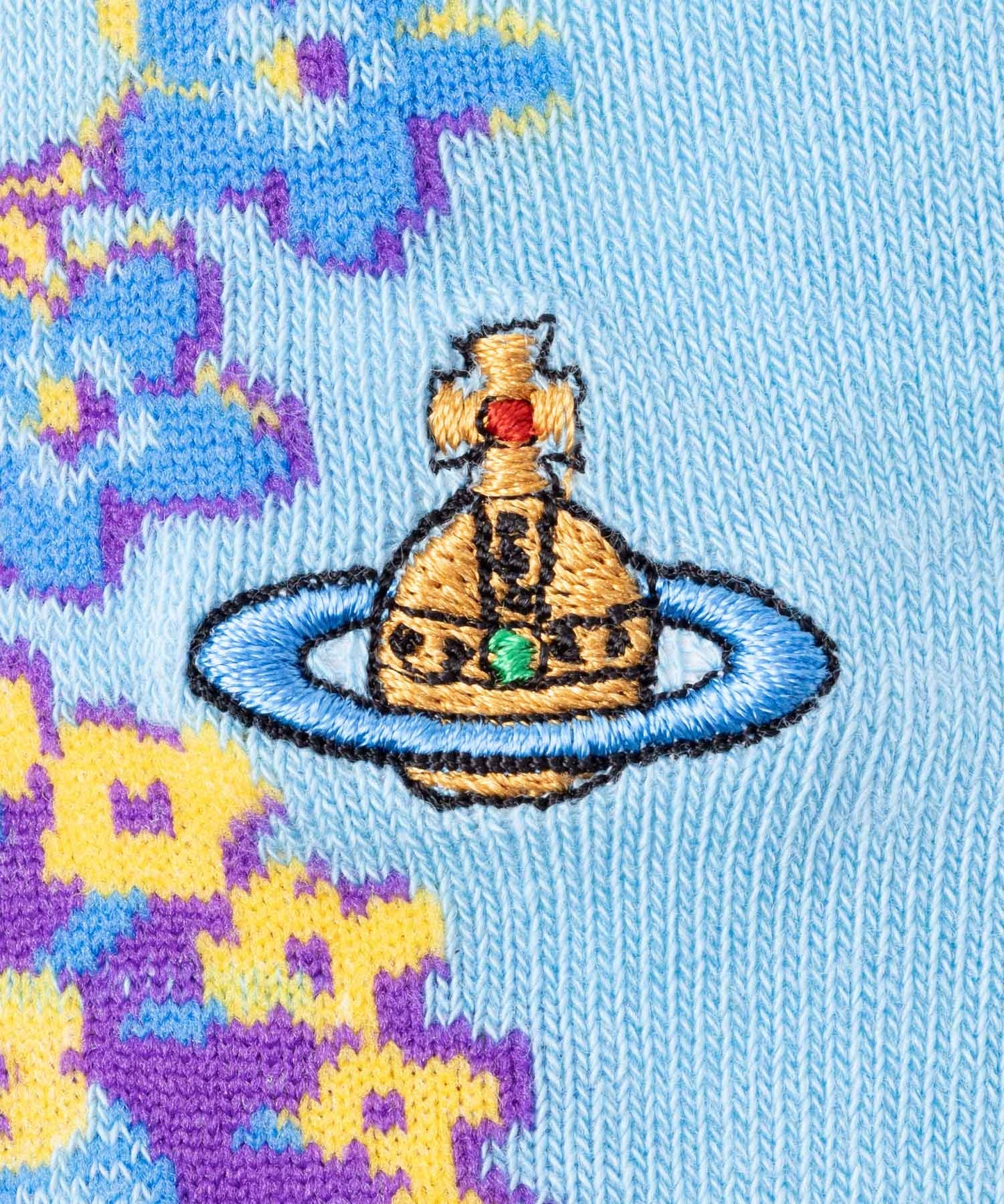 FLOWER STRIPE ハイソックス