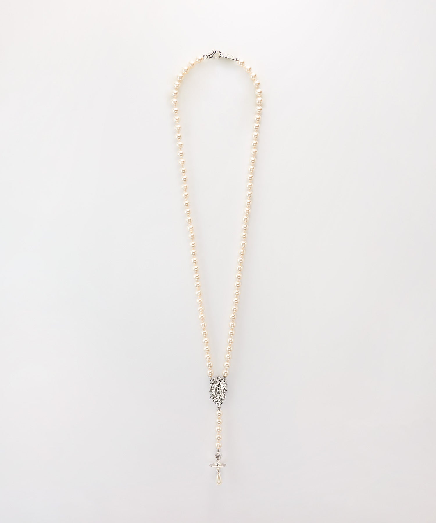 CALISTA PEARL LONG ネックレス(シルバー)（レディース