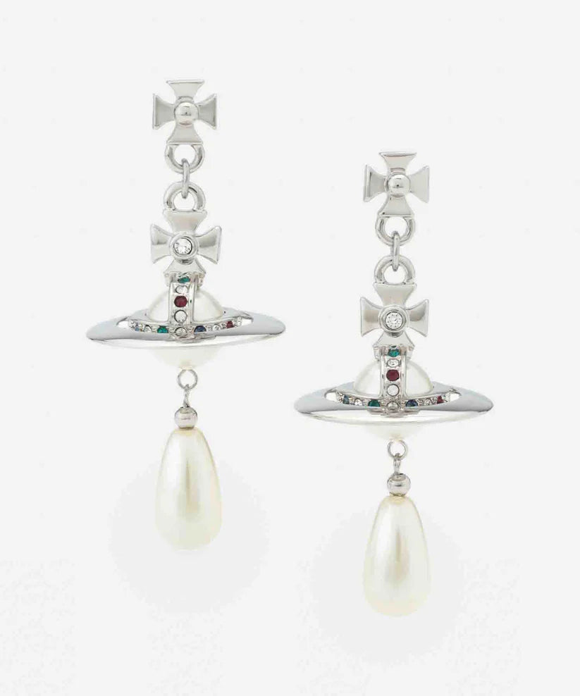 PEARL ドロップピアス(シルバー)（メンズ）（1250961044