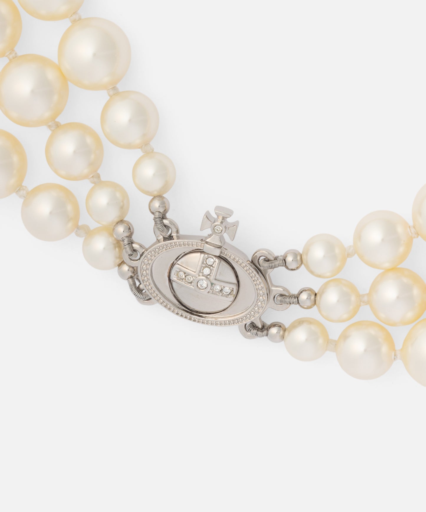 THREE ROW PEARL DROP チョーカー