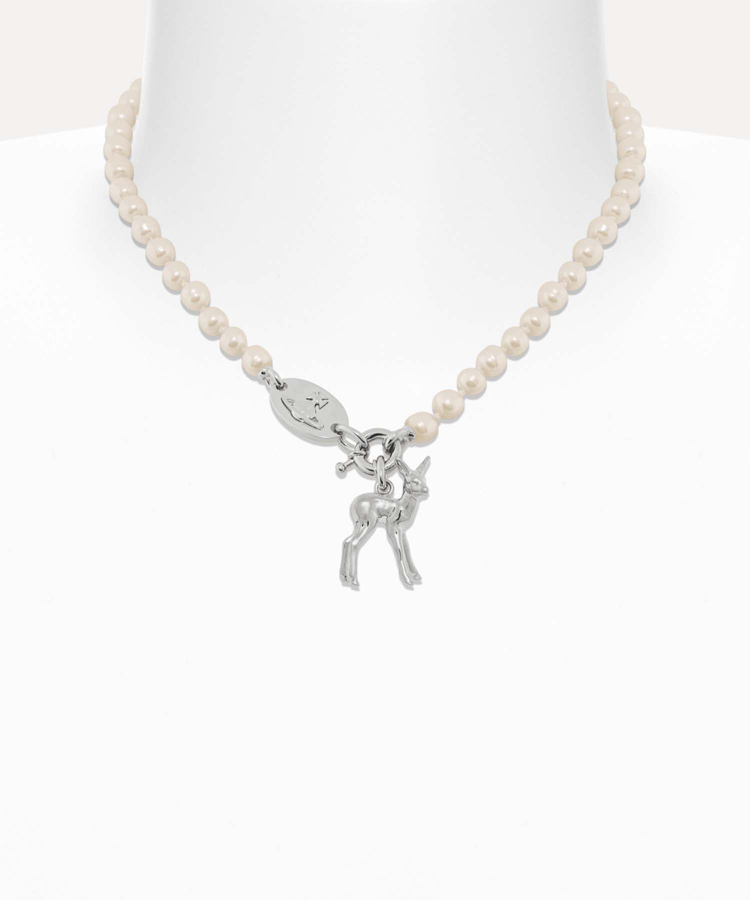 MONETTE SMALL PEARL ネックレス(シルバー)（メンズ）（1250961222