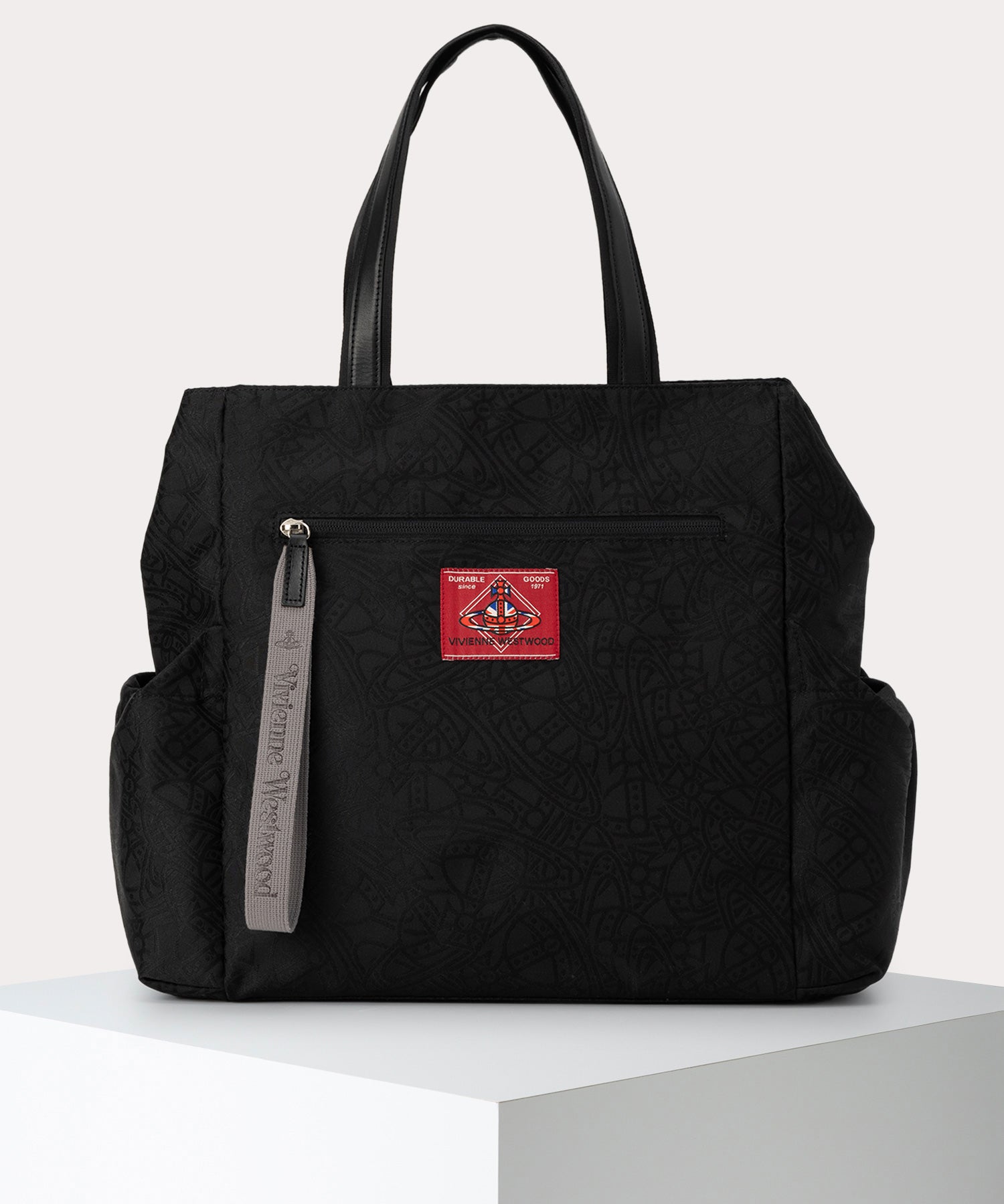 TANGLED ORB JACQUARD HENRYトートバッグM(ブラック TANGLED ORB JACQUARD HENRYトートバッグM(ブラック