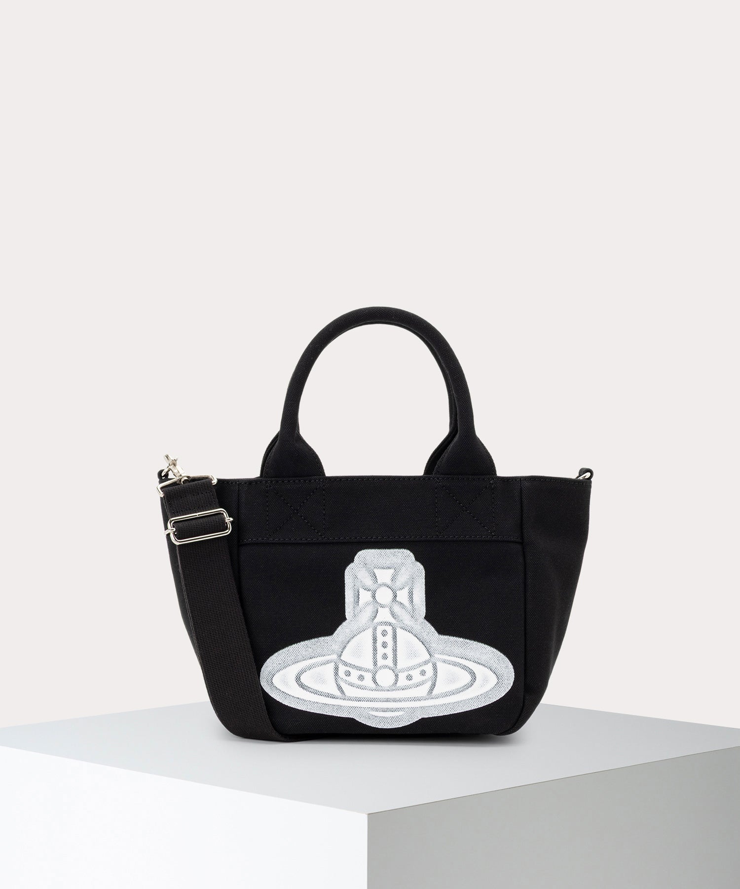 CANVAS RUBBER ORBトートバッグS(ブラック)（レディース