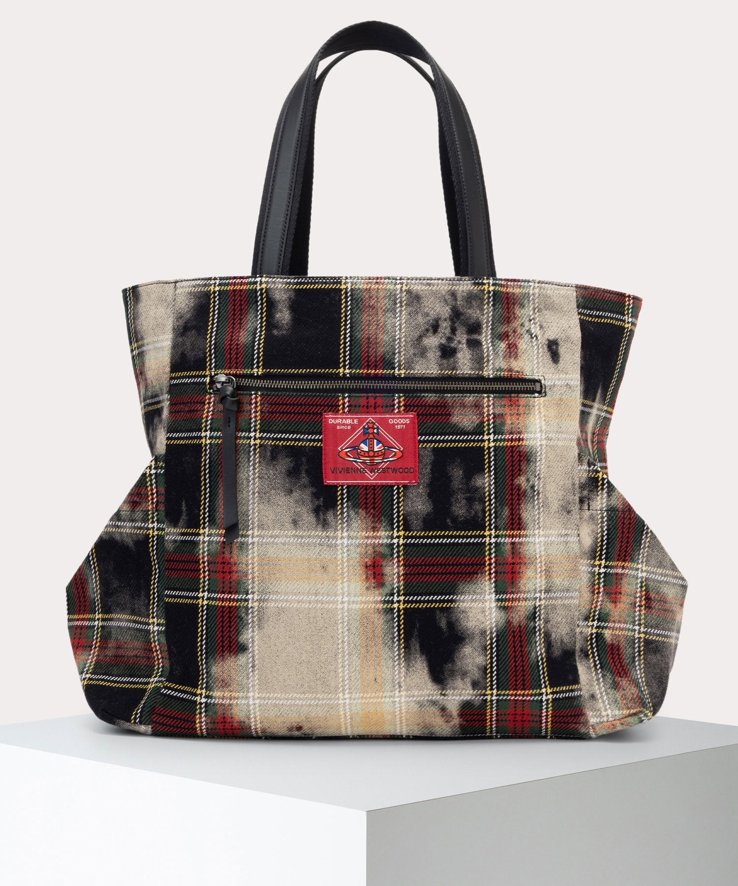 BLEACHED TARTAN HENRY トートバッグM(CHELSEA TARTAN)（メンズ