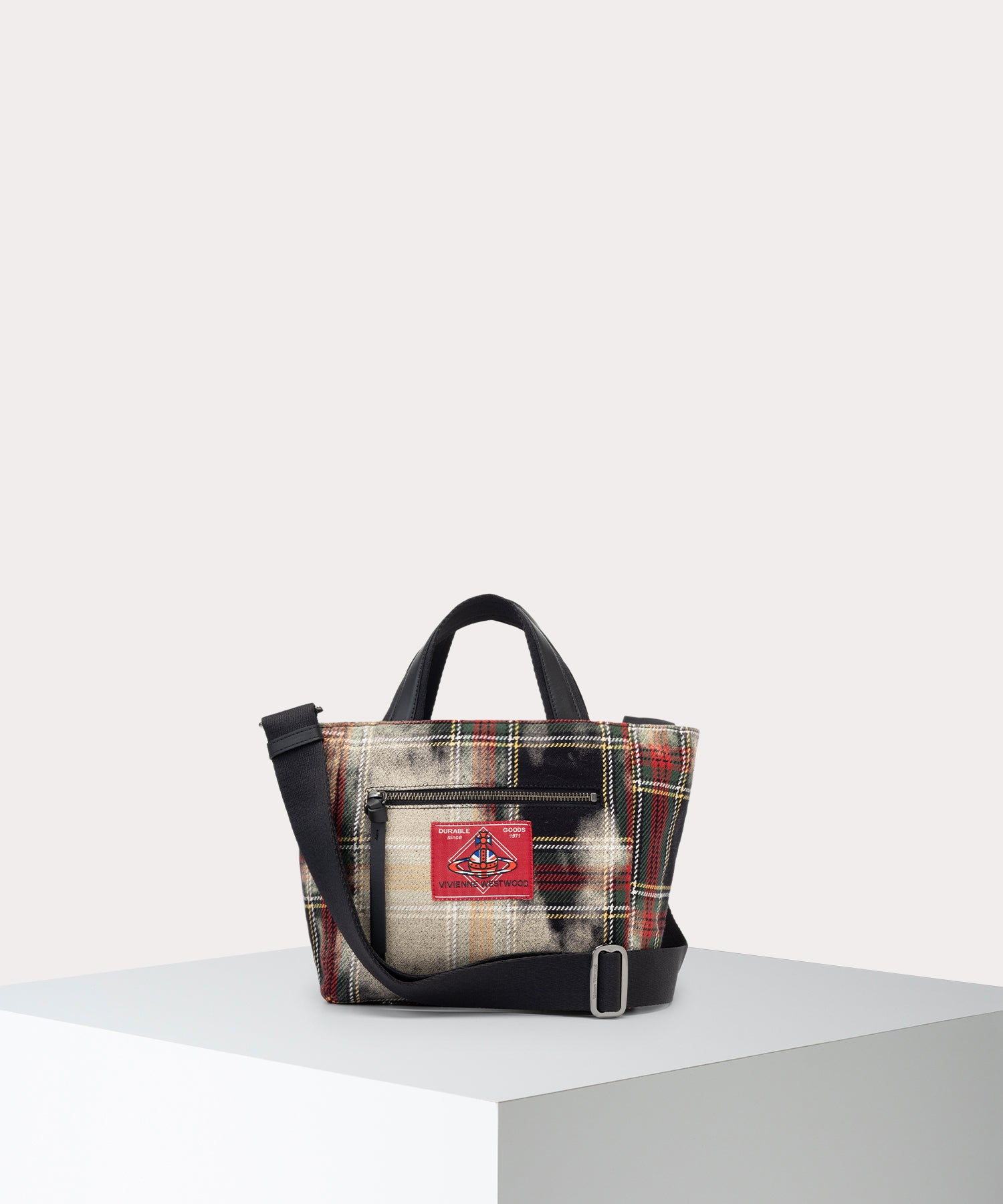 BLEACHED TARTAN HENRY トートバッグS(CHELSEA TARTAN)（メンズ