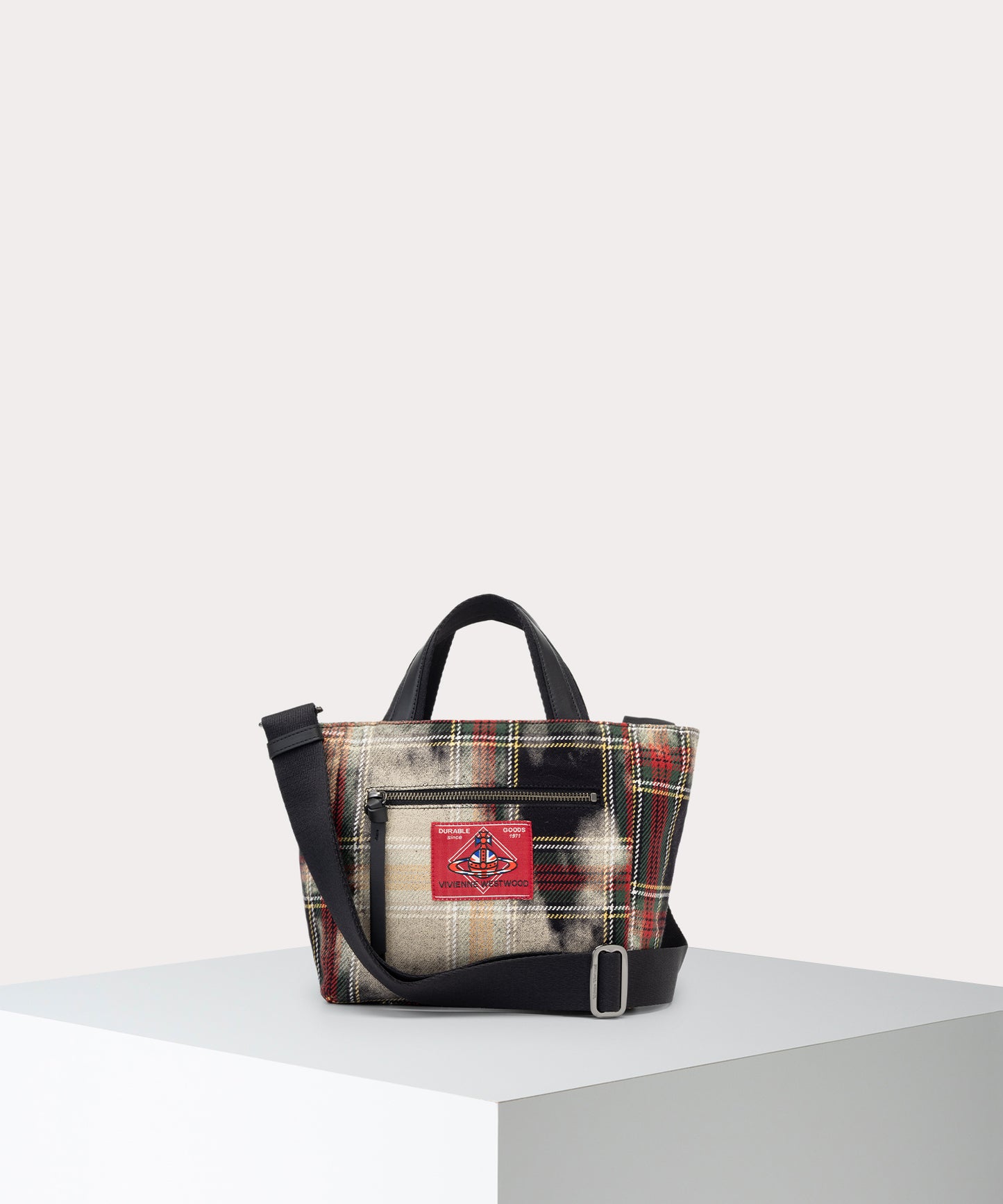 BLEACHED TARTAN HENRY トートバッグS