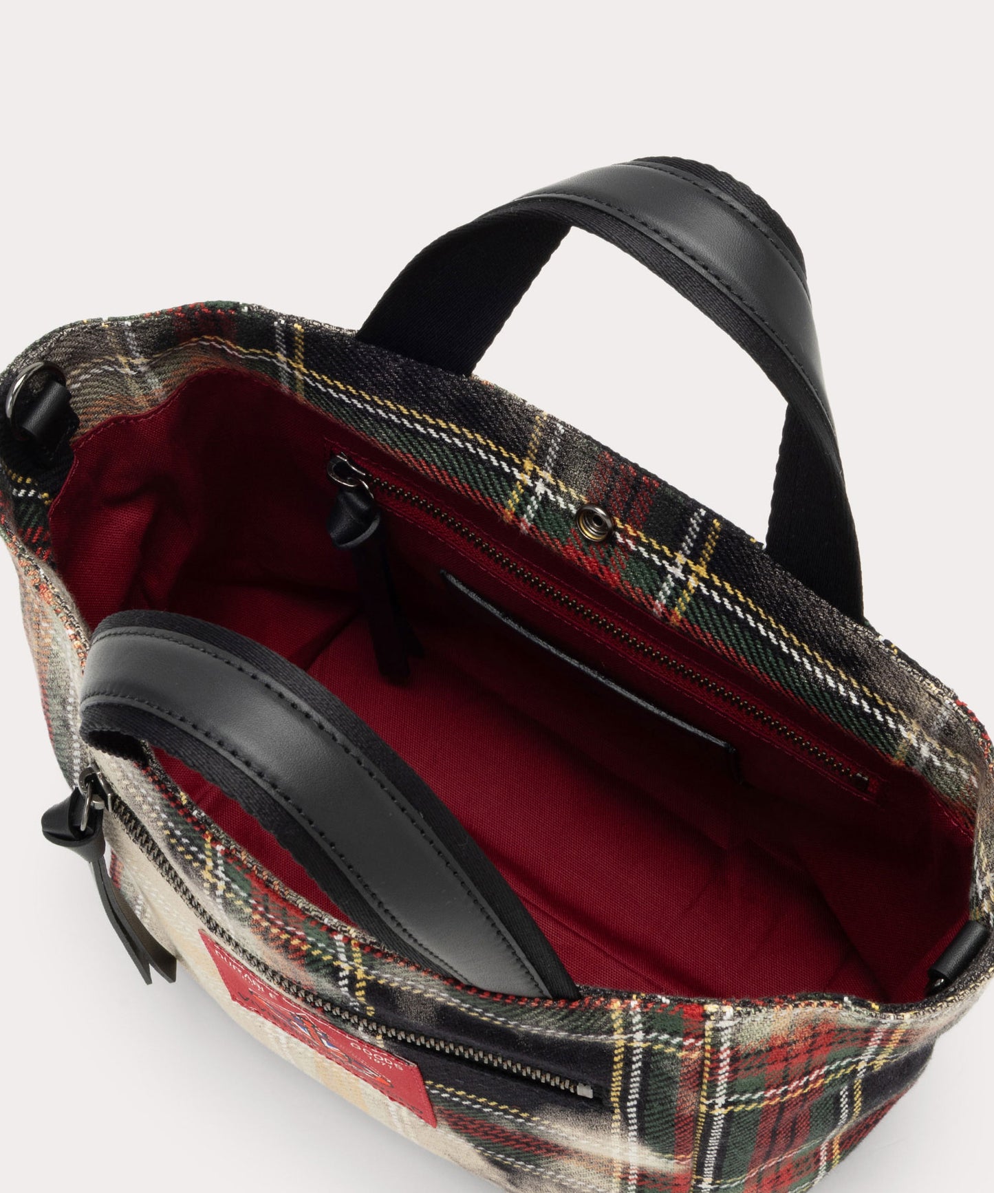 BLEACHED TARTAN HENRY トートバッグS