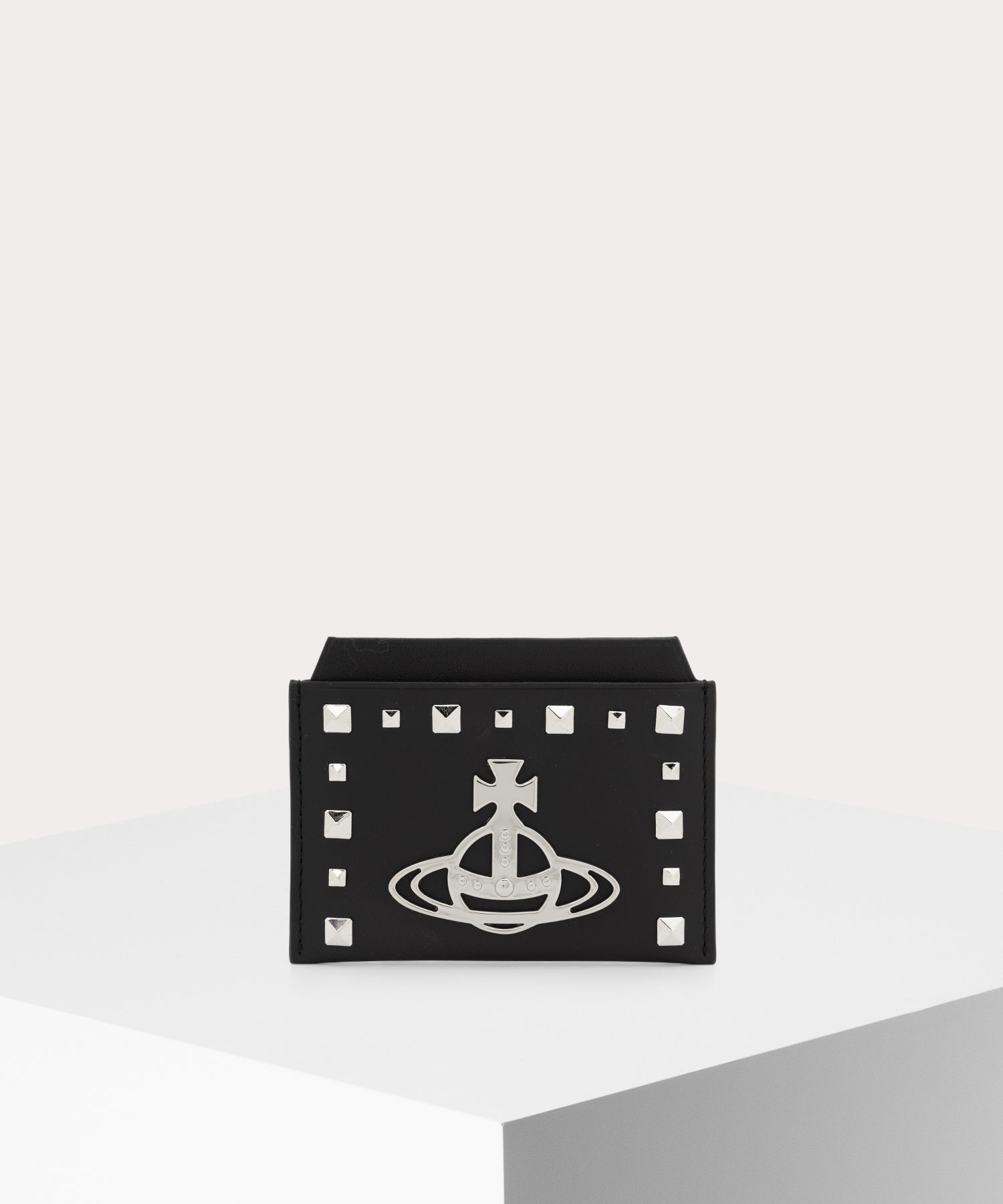 LEATHER STUDS カードケース(ブラック)（メンズ）（1320961047）｜財布