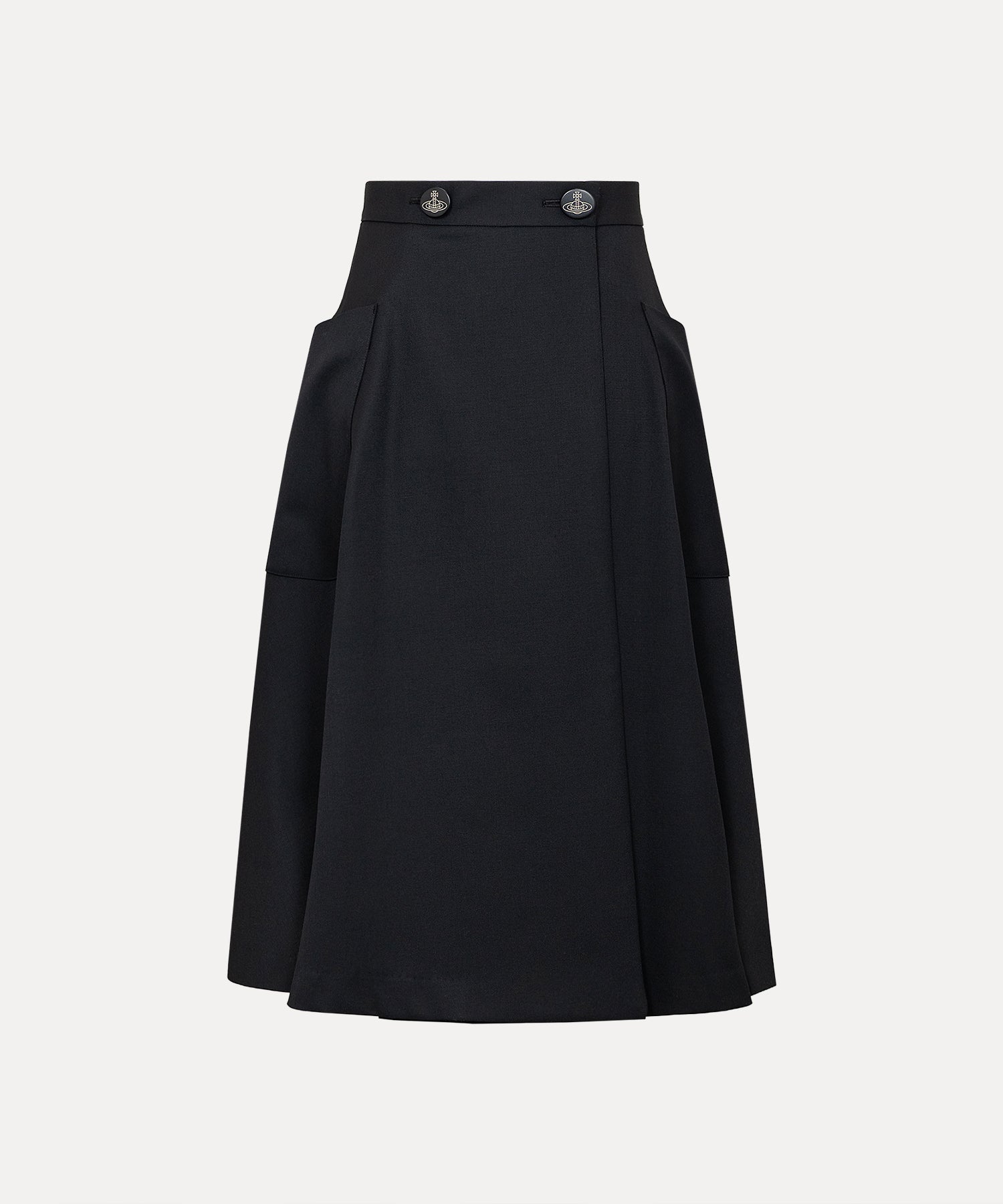 Vivienne Westwood ブラック ワンピース フレアスカート オーヴ 美品 Vivienne Westwood オーブボタン フレアスカート ブラック - メルカリ