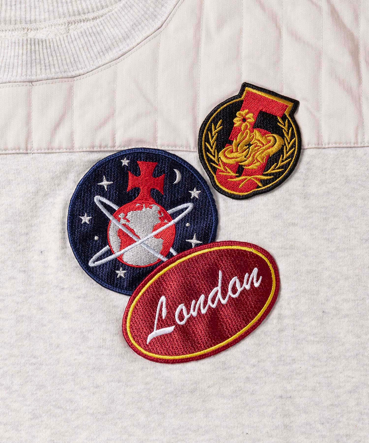 INTERGALACTIC BADGES コットンガーゼ裏毛 プルオーバー