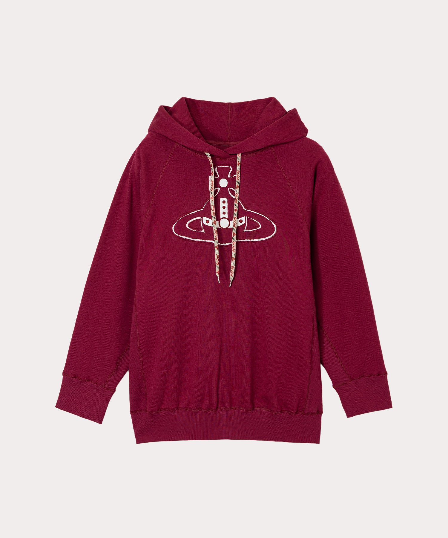 TRICK ORB SWEAT SHIRT バットウィングフーディー(レッド)（レディース