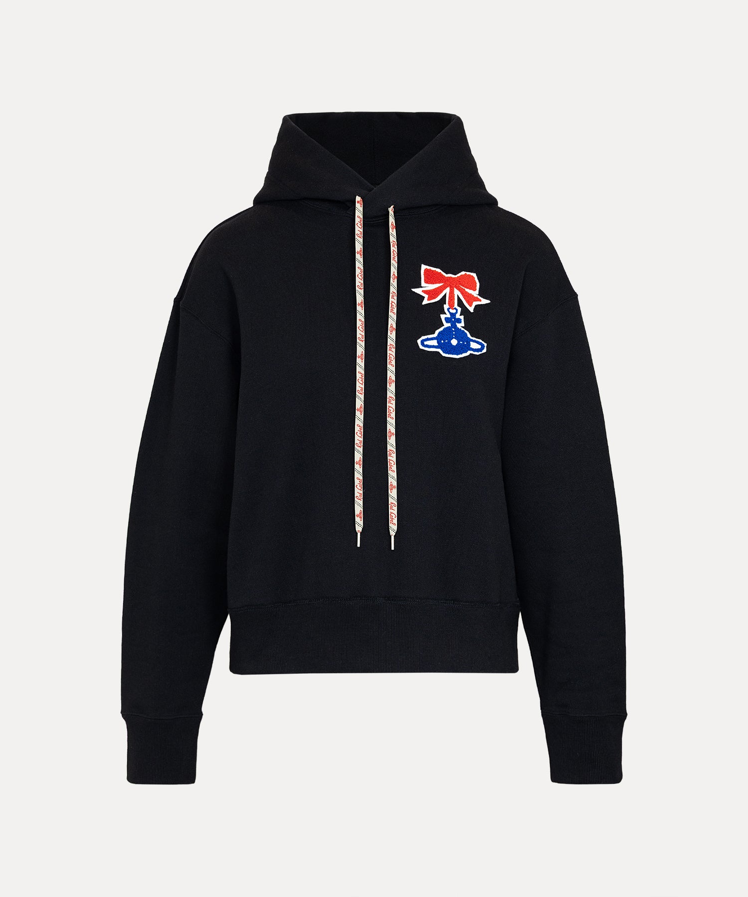 RIBBON & ORB コンパクトフーディー(ブラック)（レディース