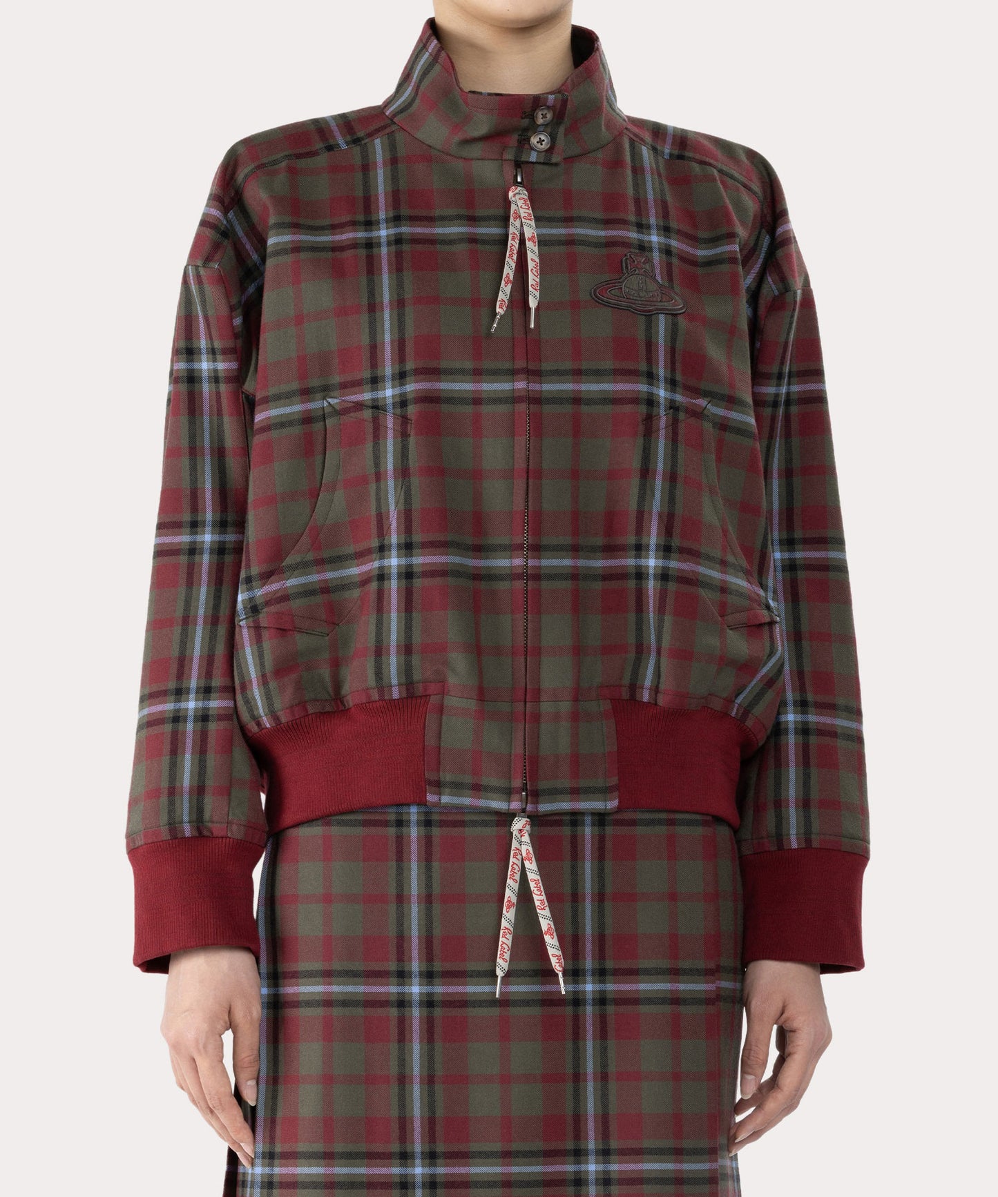 TARTAN CHECK ピローコンパクトブルゾン