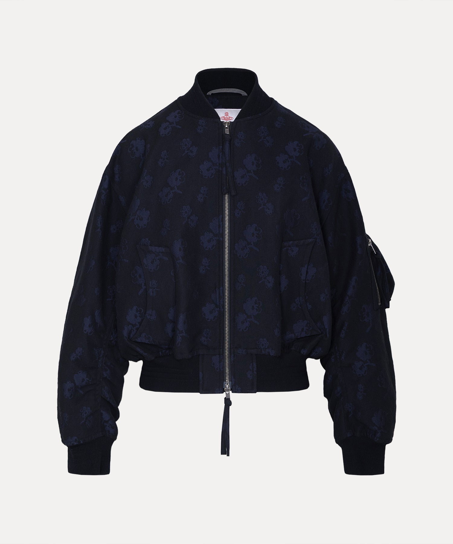 CLOQUE FLOWER ジャカードMA-1(ブラック系)（レディース）（1612461009