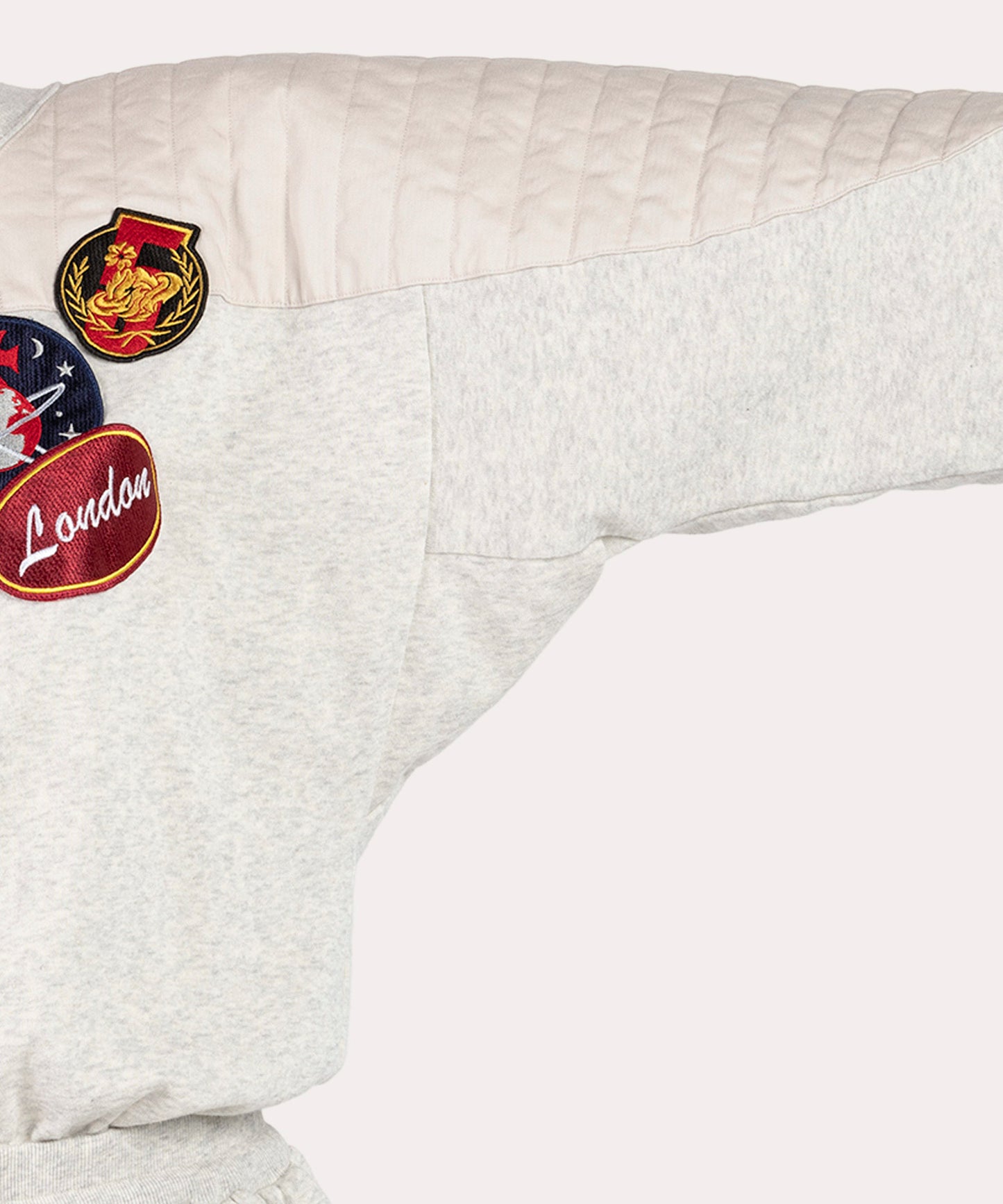 INTERGALACTIC BADGES ガーゼ裏毛ワンピース