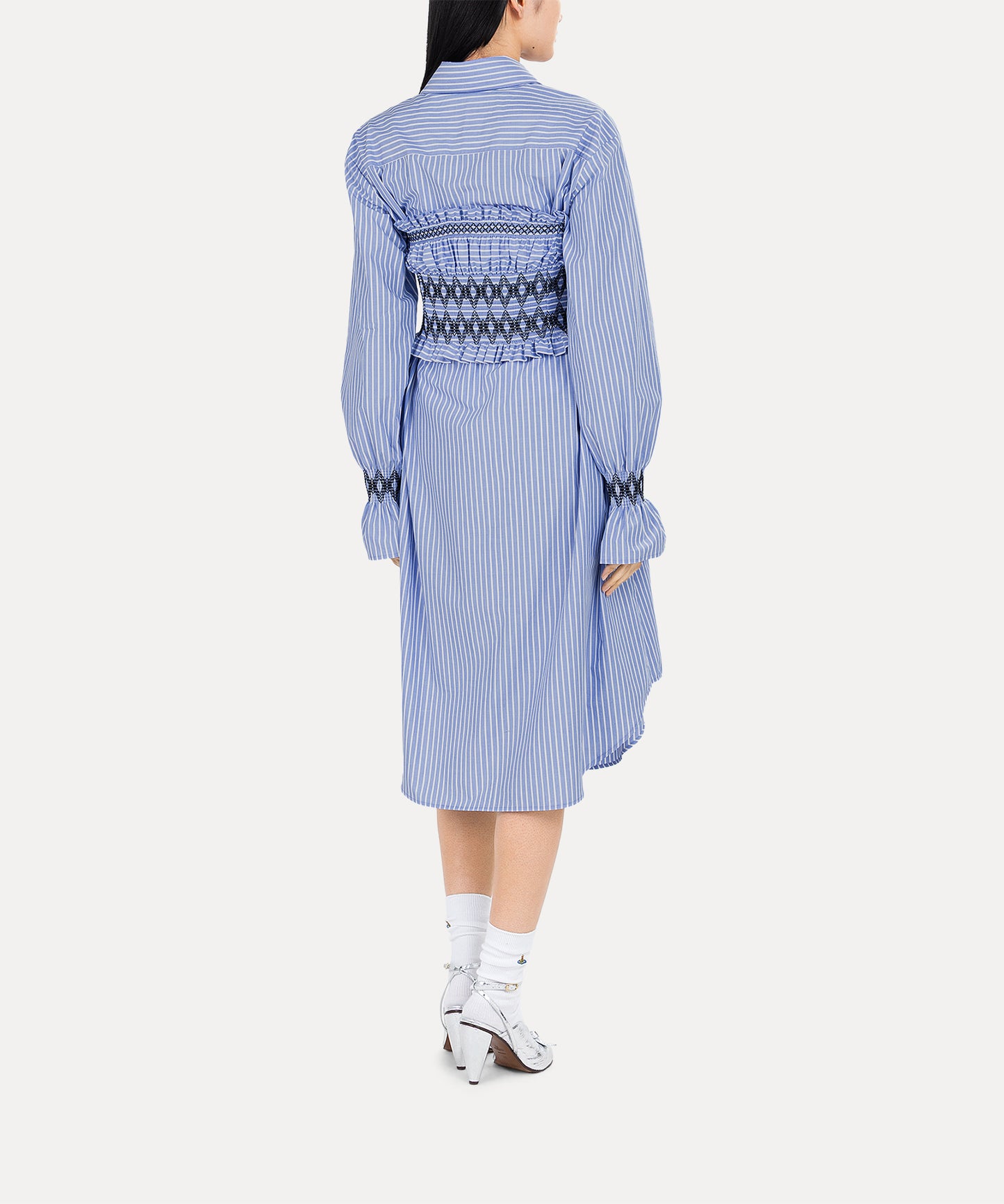 Shirred Shirt ビスチェ付きワンピース